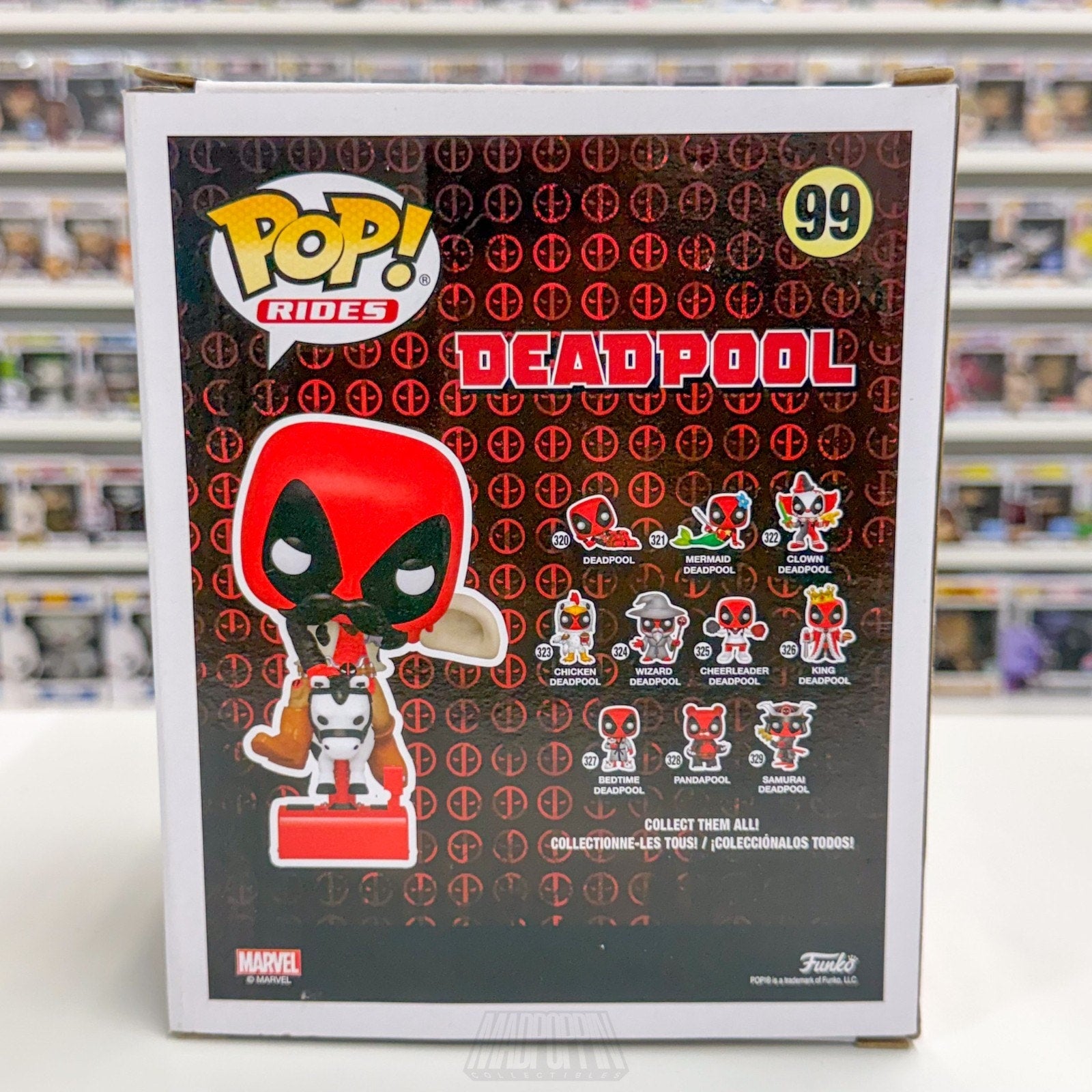 Funko Pop Rides Marvel Sheriff Deadpool Riding Horsey Exclusive 99 Vinyl Figure