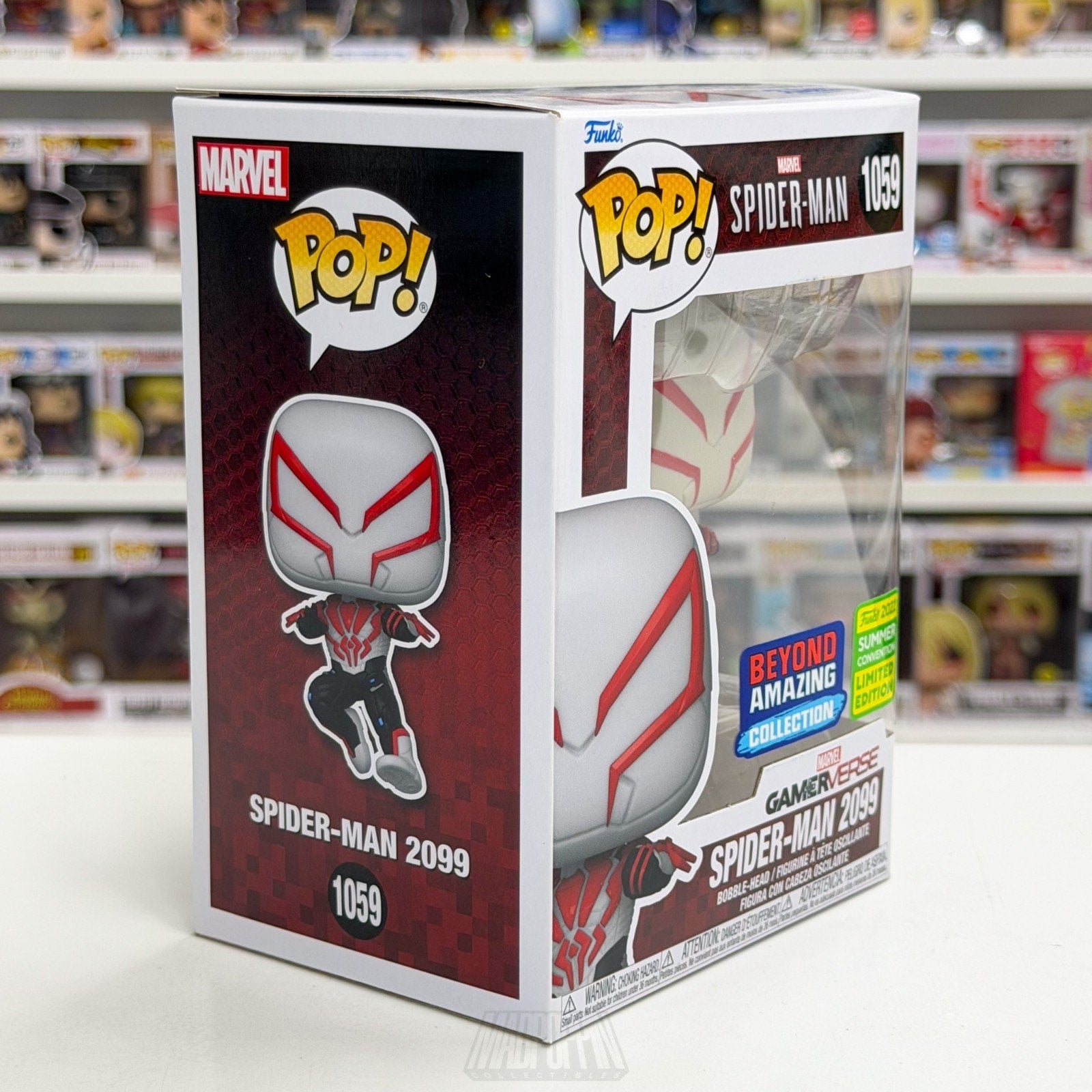 Funko Pop Marvel GamerVerse Spider-Man 2099 Beyond Amazing SDCC 1059 Toy Figure