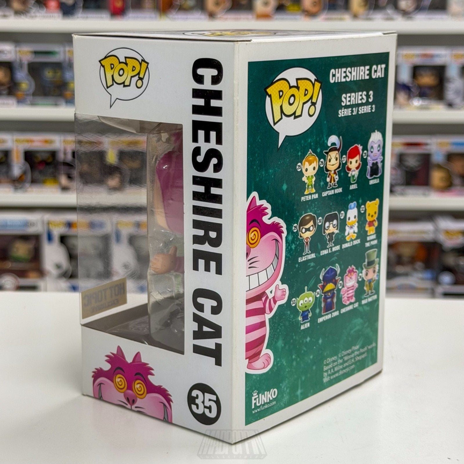 Funko Pop Disney Alice in Wonderland Cheshire Cat Fading Hot Topic 35 Toy Figure