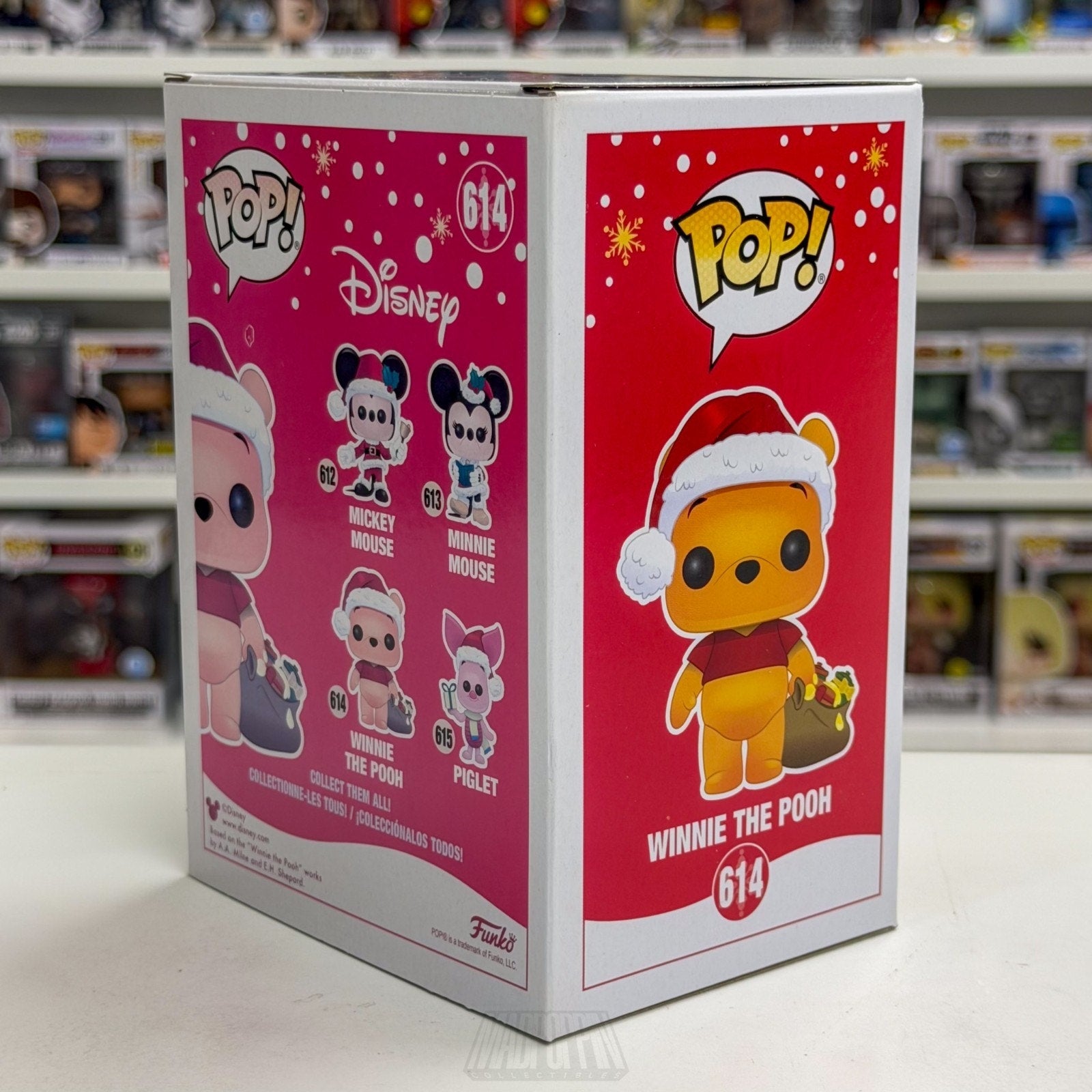 Funko Pop Disney Winnie the Pooh Santa Diamond Hot Topic 614 Bear Vinyl Figure