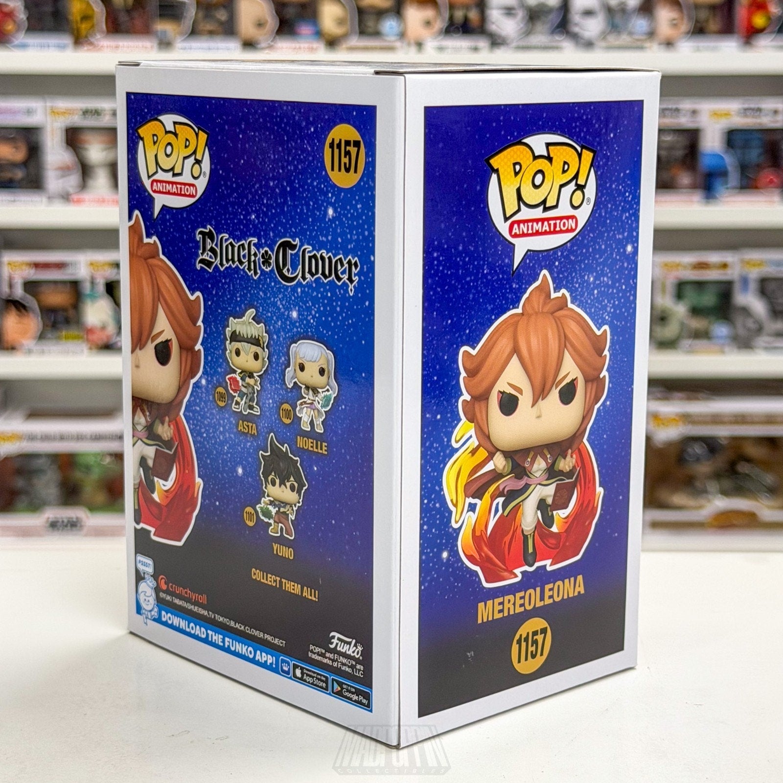 Funko Pop Anime Black Clover Mereoleona Glow Crunchyroll 1157 Manga Toy Figure
