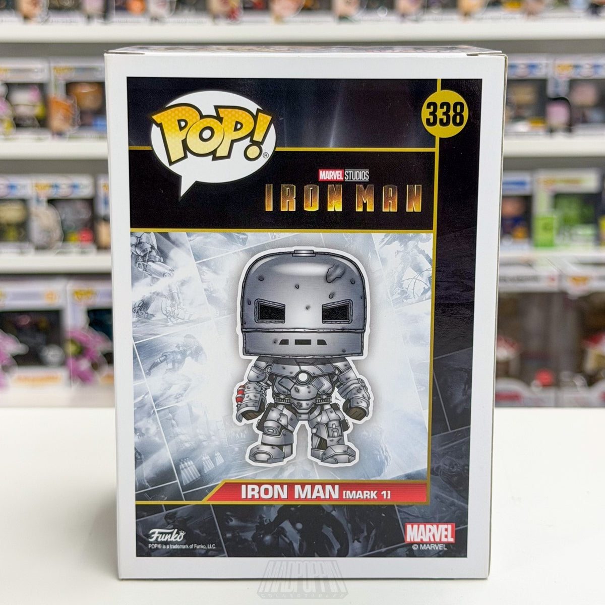 Funko Pop Marvel Studios First Ten Years Iron Man Mark 1 SDCC 338 Vinyl Figure