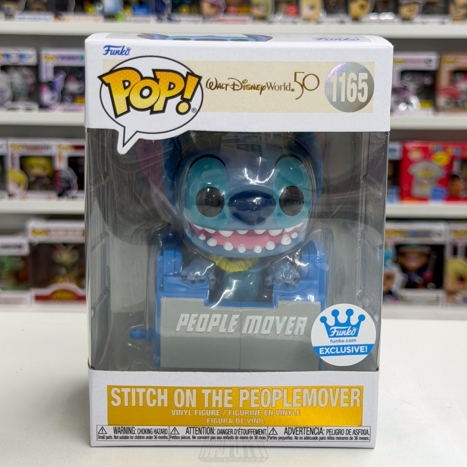 Funko Pop Disney Stitch Peoplemover Exclusive 1165 Experiment 626 Vinyl Figure