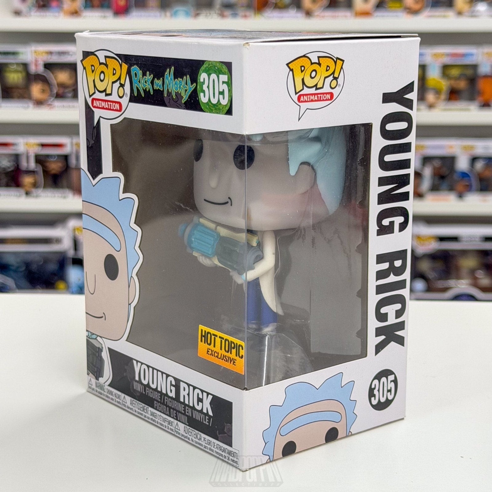 Funko Pop Animation Young Rick and Morty Hot Topic 305 Sci-Fi Sitcom Toy Figure
