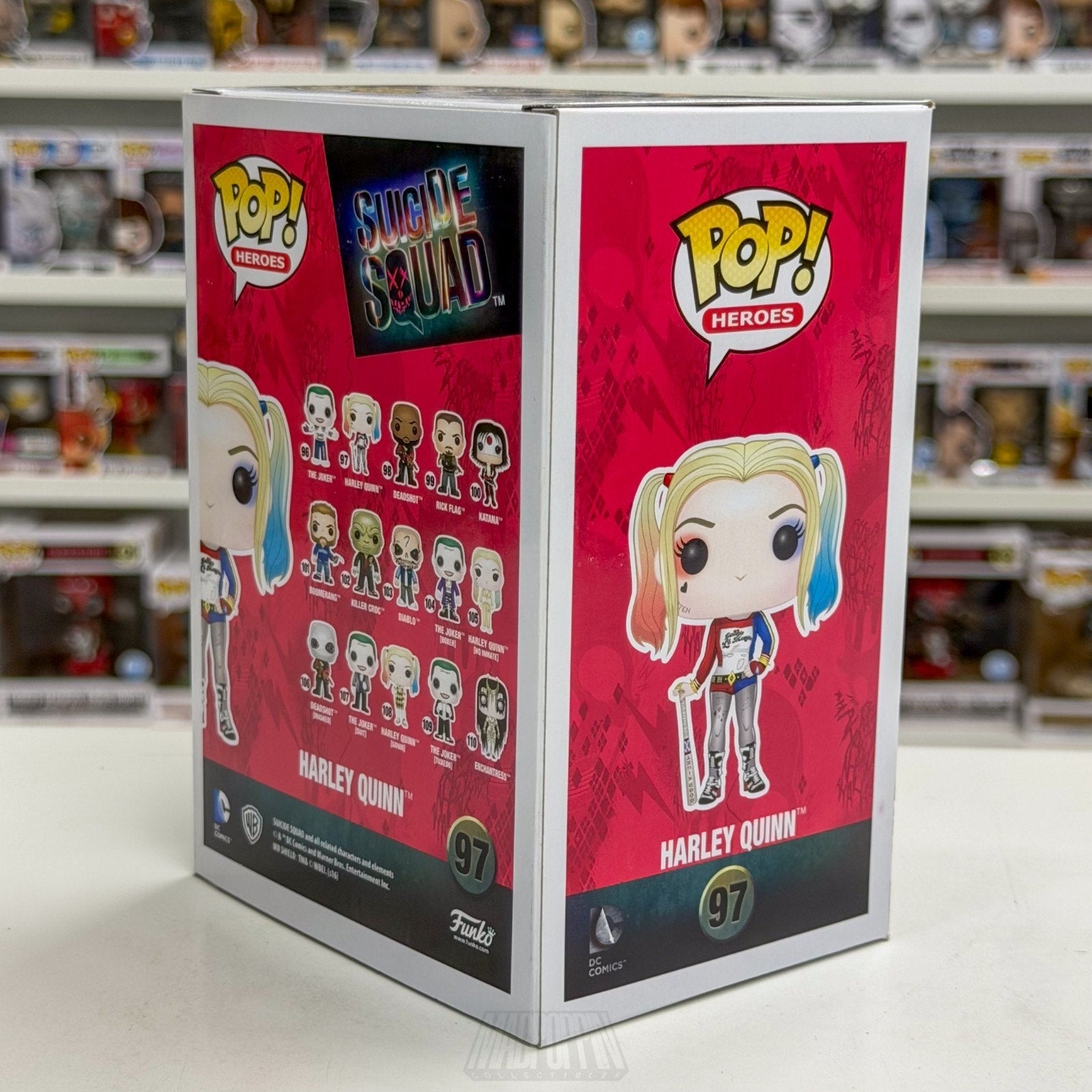 Funko Pop DC Heroes Suicide Squad Harley Quinn 97 Batman Joker Toy Vinyl Figure