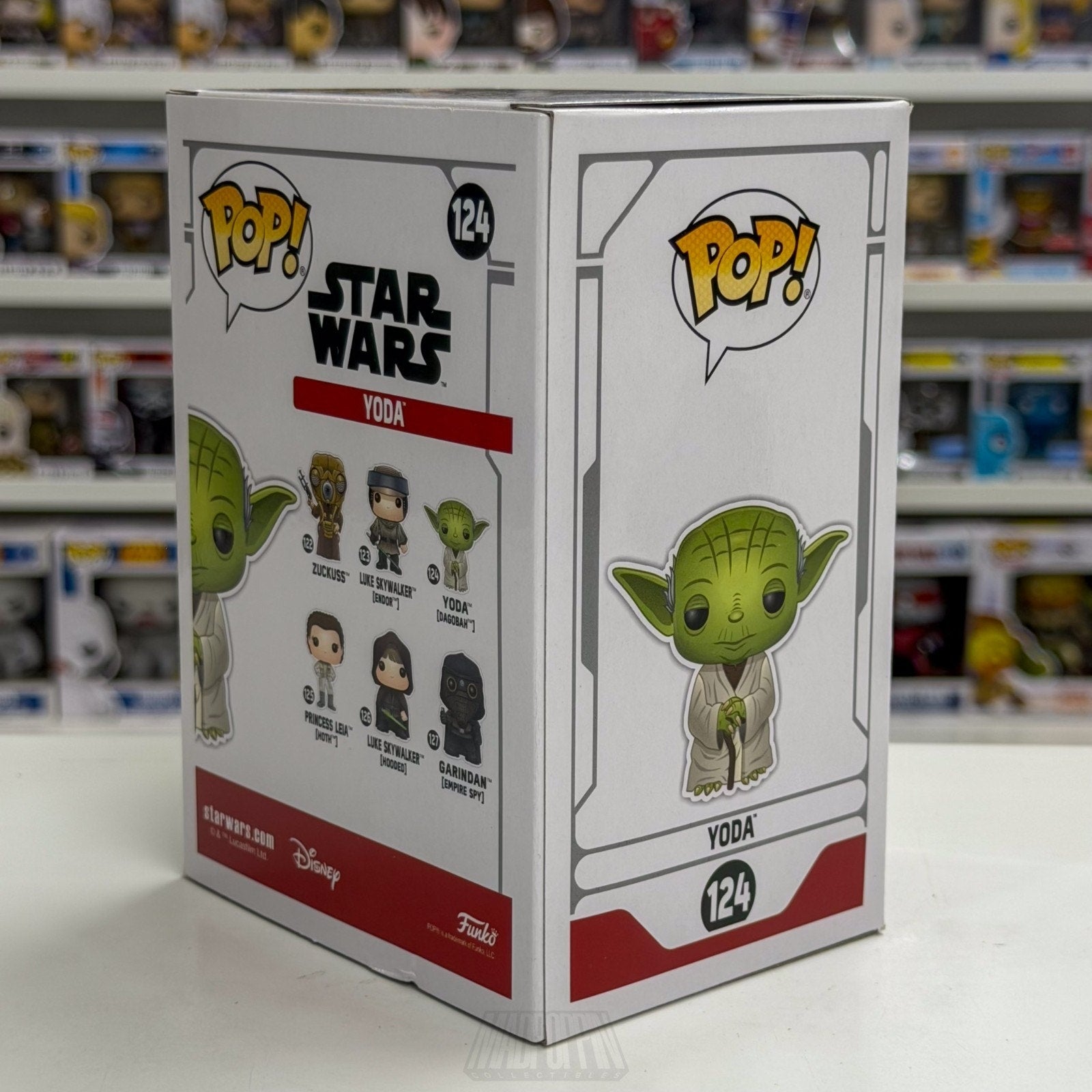 Funko Pop Star Wars Yoda Green Chrome SDCC Summer 124 Jedi Master Vinyl Figure