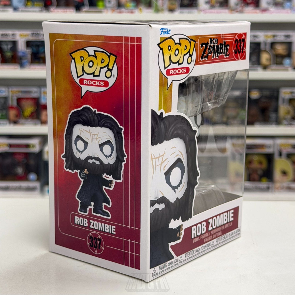 Funko Pop Rocks Rob Zombie 337 Music Singer Horror Nu Metal Toy Vinyl Figure