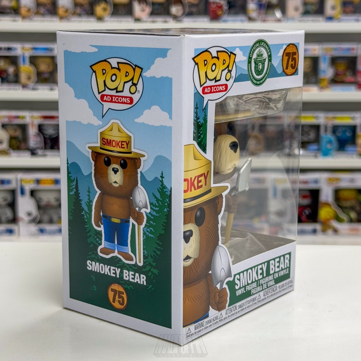 Funko Pop Ad Icons Smokey Bear 75 Forest Wildfire Prevention Toy Vinyl Figure