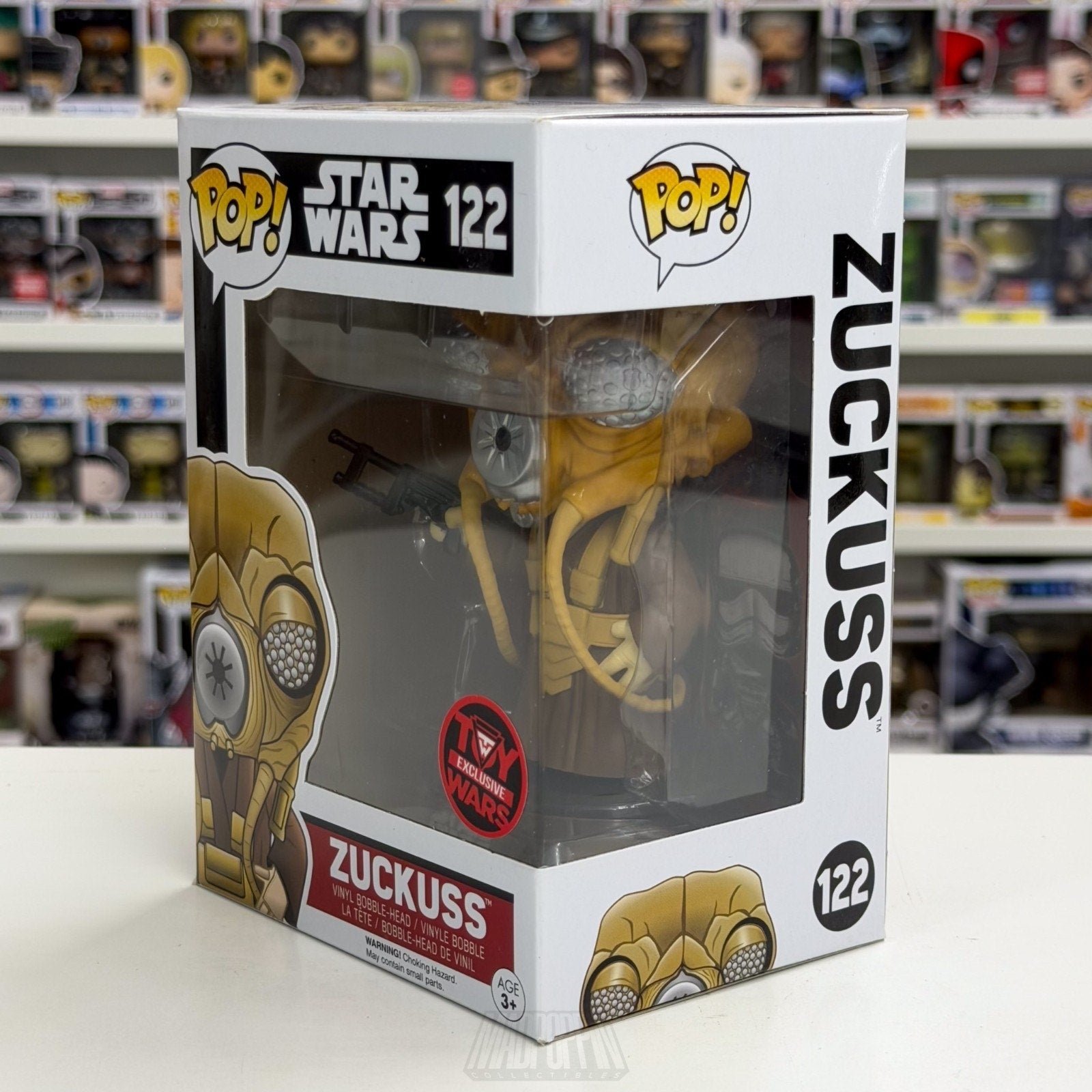 Funko Pop Star Wars Zuckuss Toy Wars 122 ESB Force Bounty Hunter Vinyl Figure