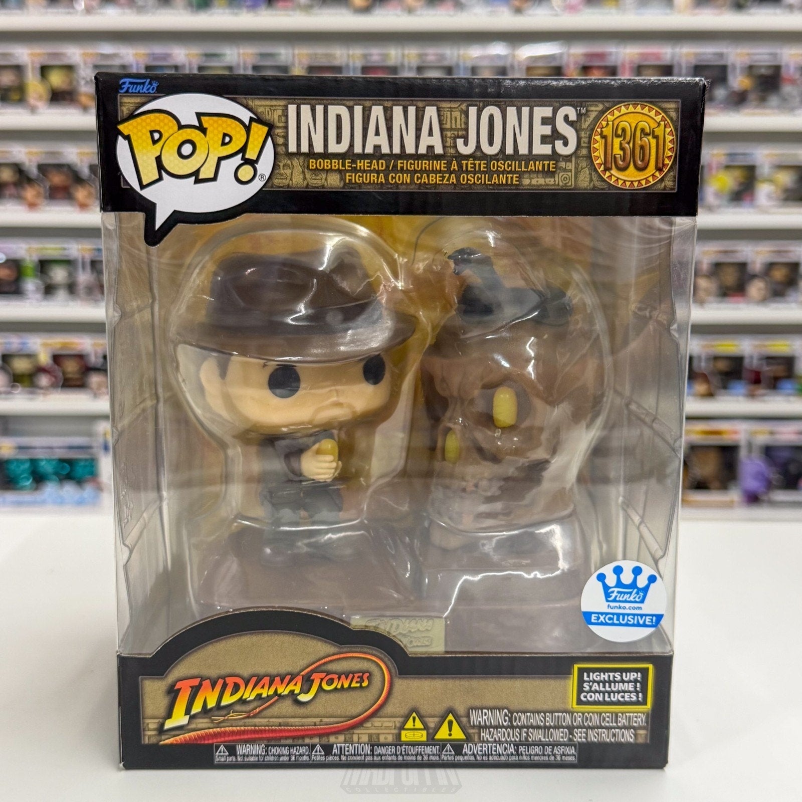Funko Pop Movies Indiana Jones Sankara Altar Lights Sounds 1361 Toy Vinyl Figure