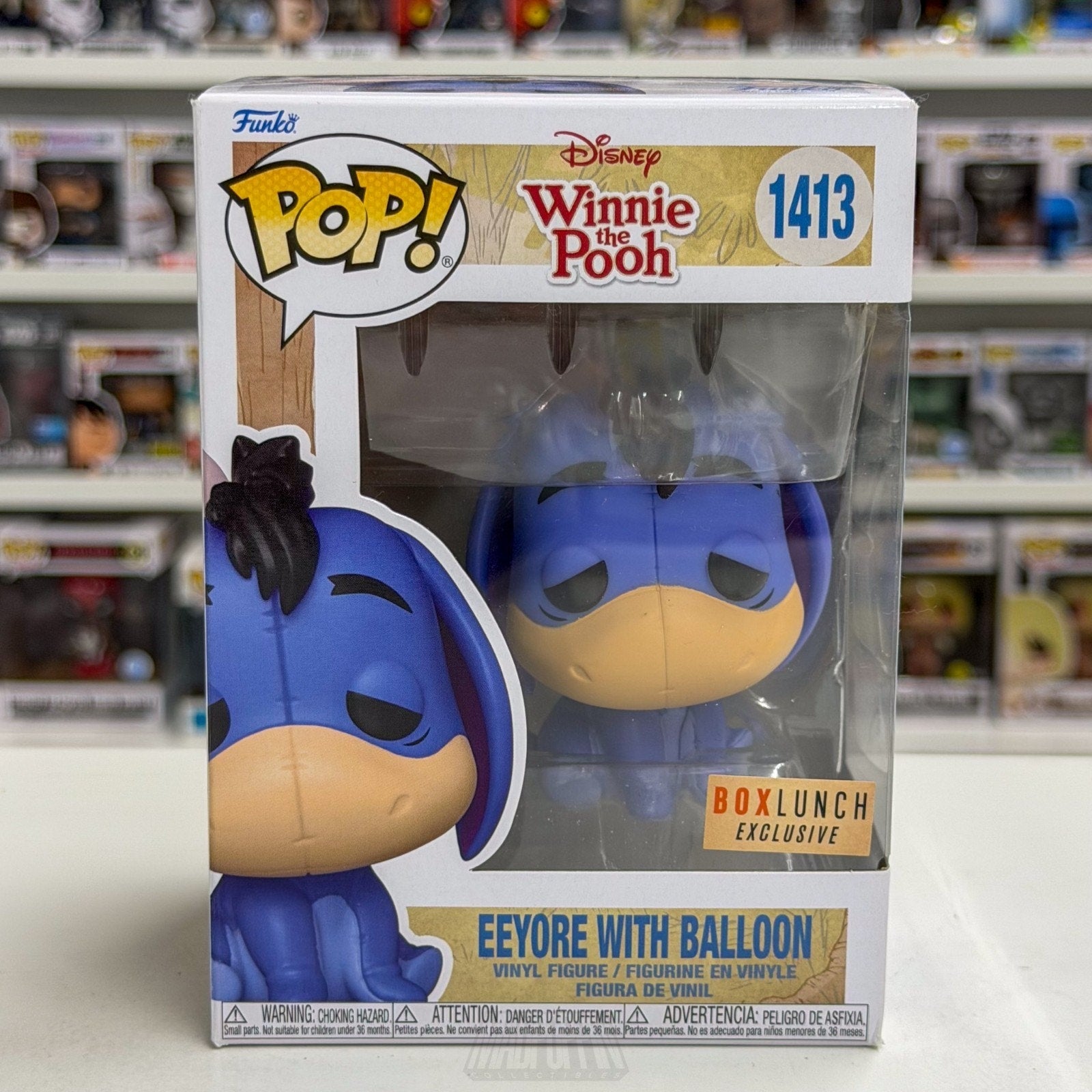 Funko Pop Disney Winnie the Pooh Eeyore with Balloon BoxLunch 1413 Vinyl Figure