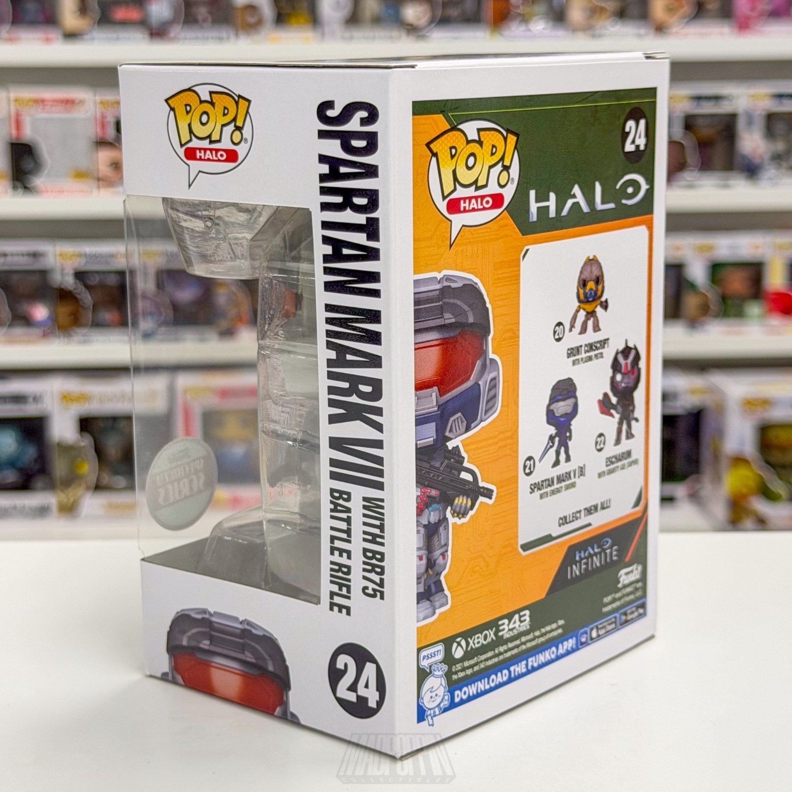 Funko Pop Halo Spartan Mark VII BR75 Battle Rifle Specialty Series 24 Toy Figure