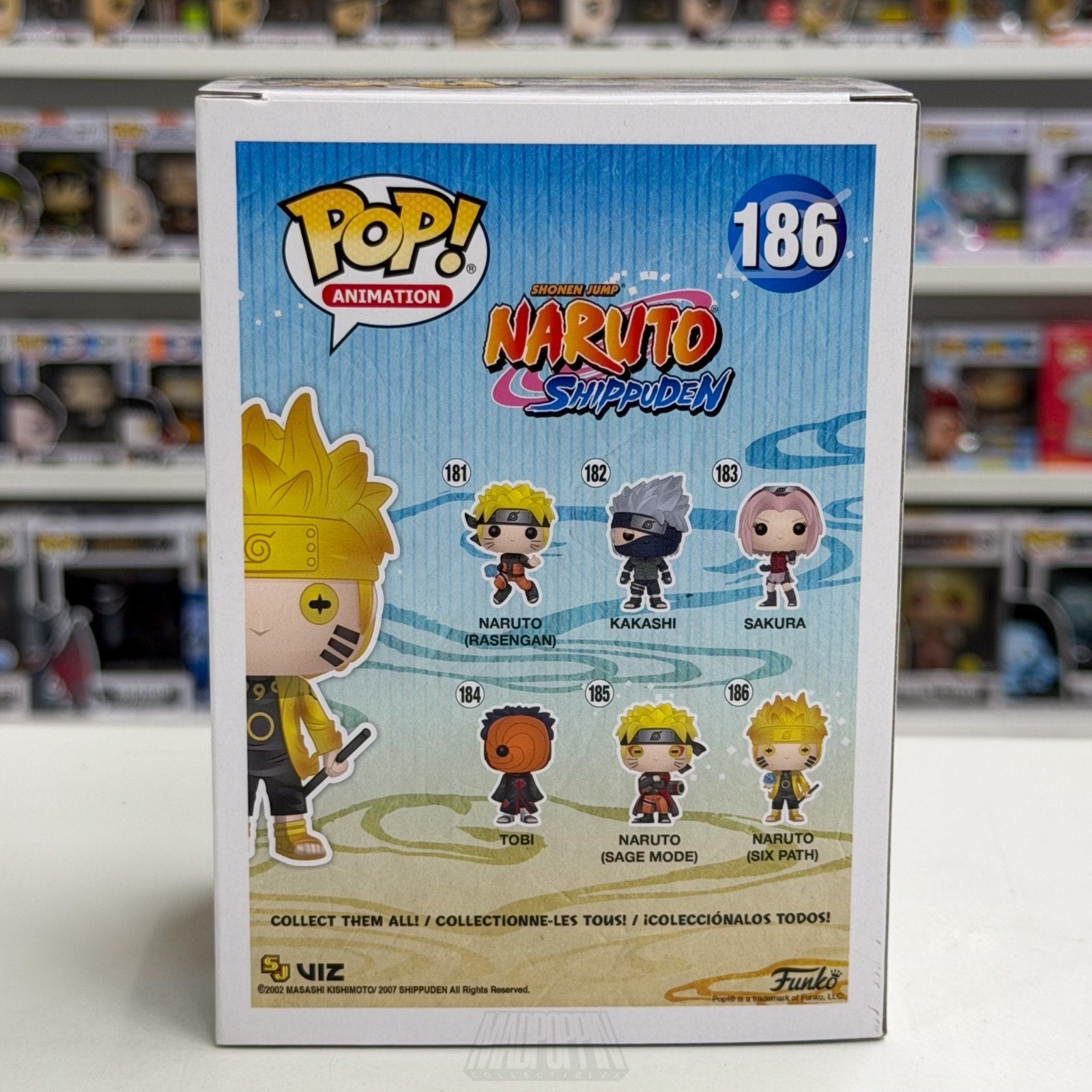 Funko Pop Anime Naruto Uzumaki Six Path Glow Hot Topic 186 Manga Vinyl Figure