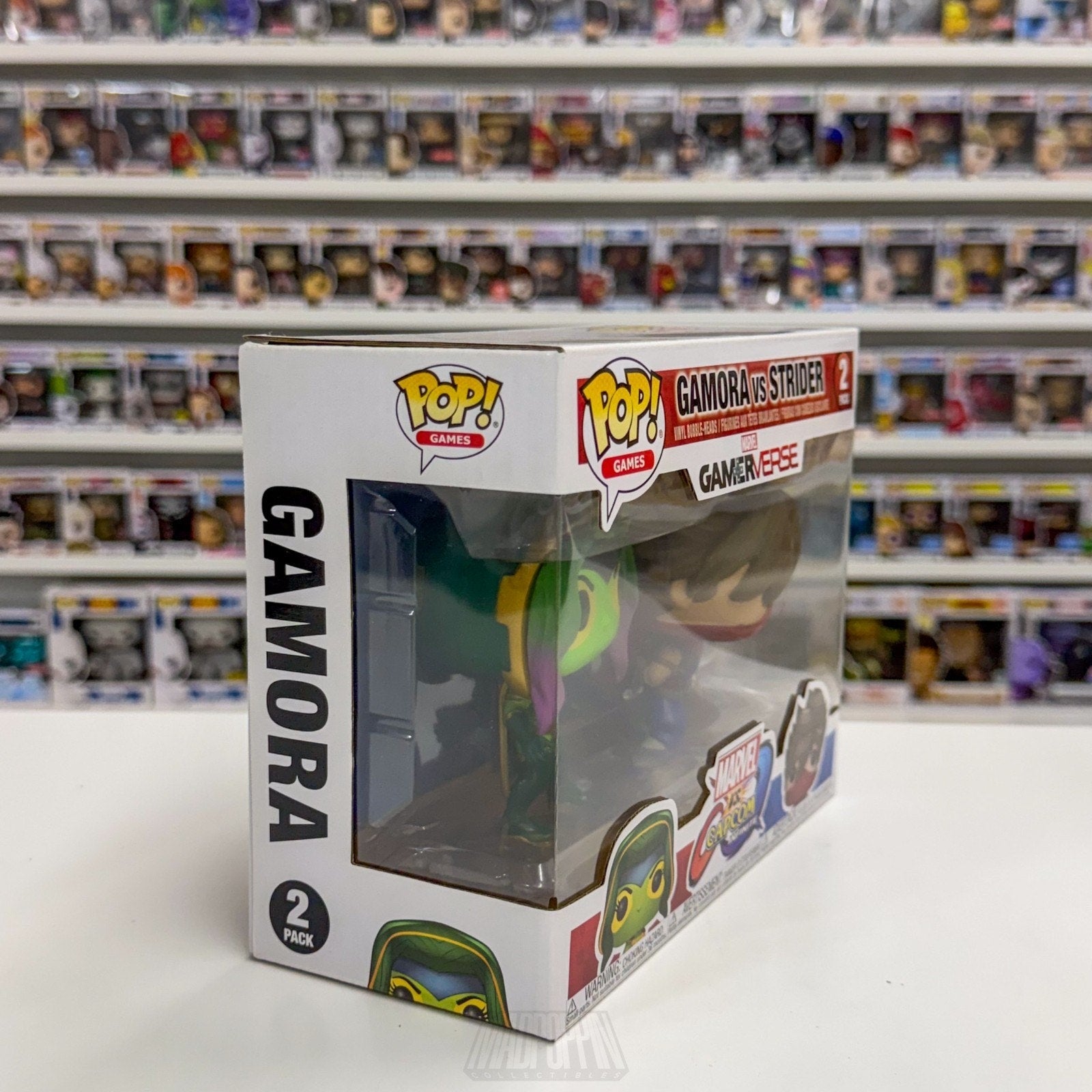 Funko Pop Marvel Capcom Gamerverse Gamora vs Strider 2 Pack Toy Vinyl Figure