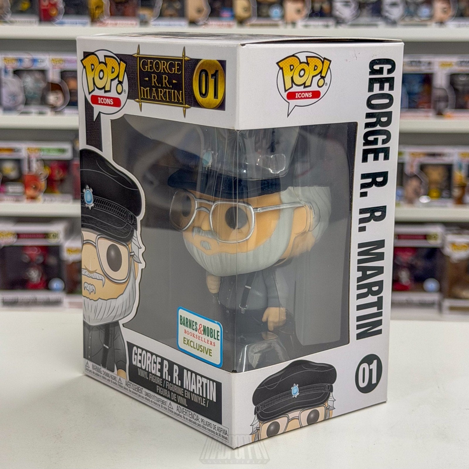 Funko Pop George R. R. Martin Barnes Noble 01 Game of Thrones Author Toy Figure