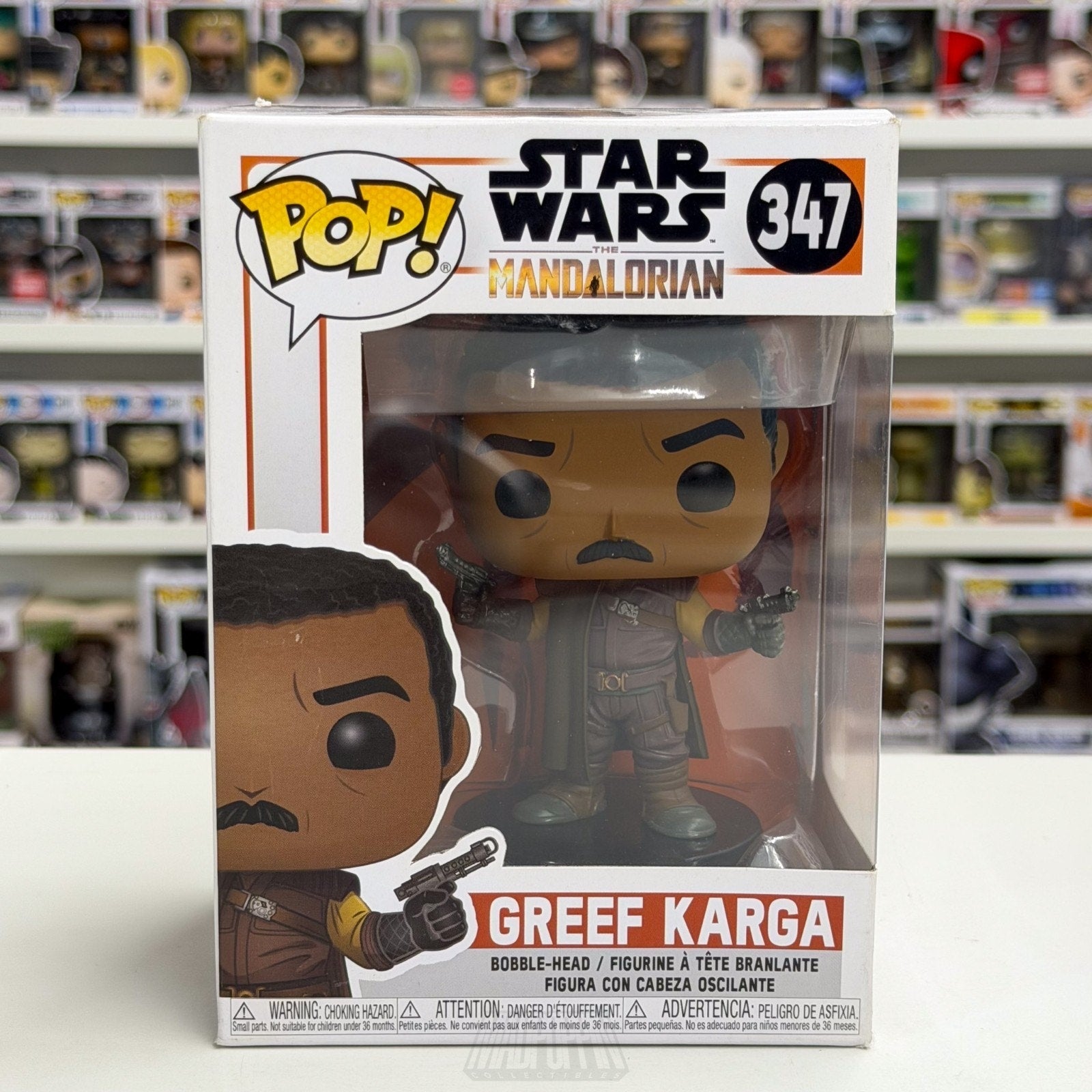Funko Pop Star Wars Mandalorian Greef Karga 347 Bounty Hunter Toy Vinyl Figure