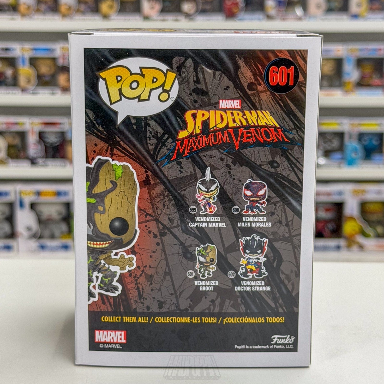 Funko Pop Marvel Spider-Man Maximum Venomized Groot 601 Symbiote Vinyl Figure