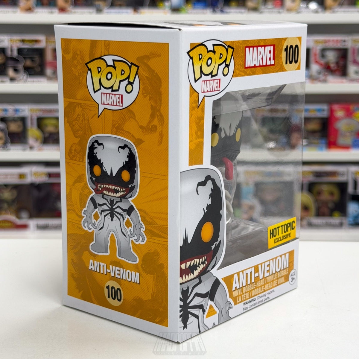 Funko Pop Marvel Anti-Venom Hot Topic 100 Symbiote Spider-Man Toy Vinyl Figure