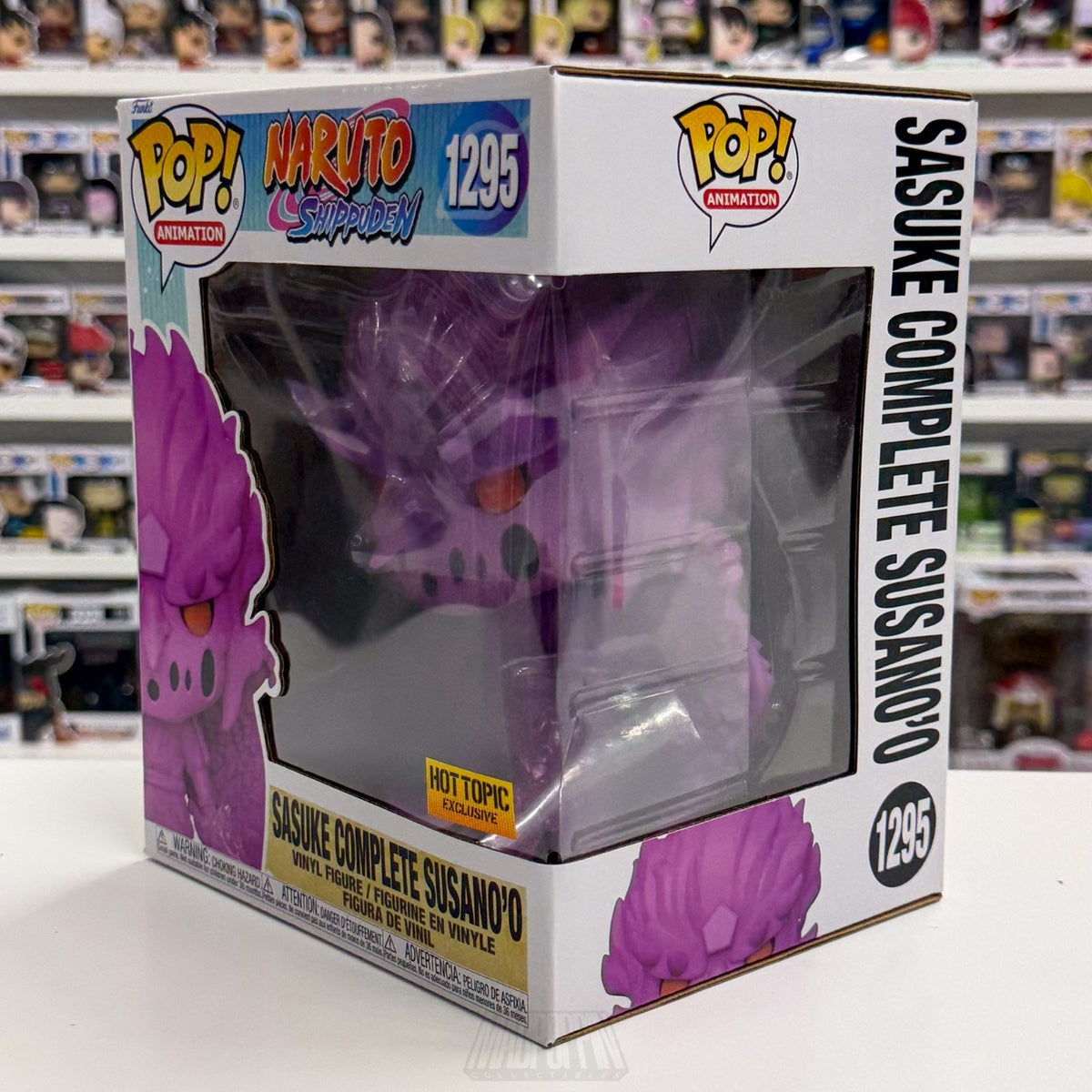 Funko Pop Anime Naruto Sasuke Complete Susano’o Hot Topic 1295 Vinyl 6" Figure