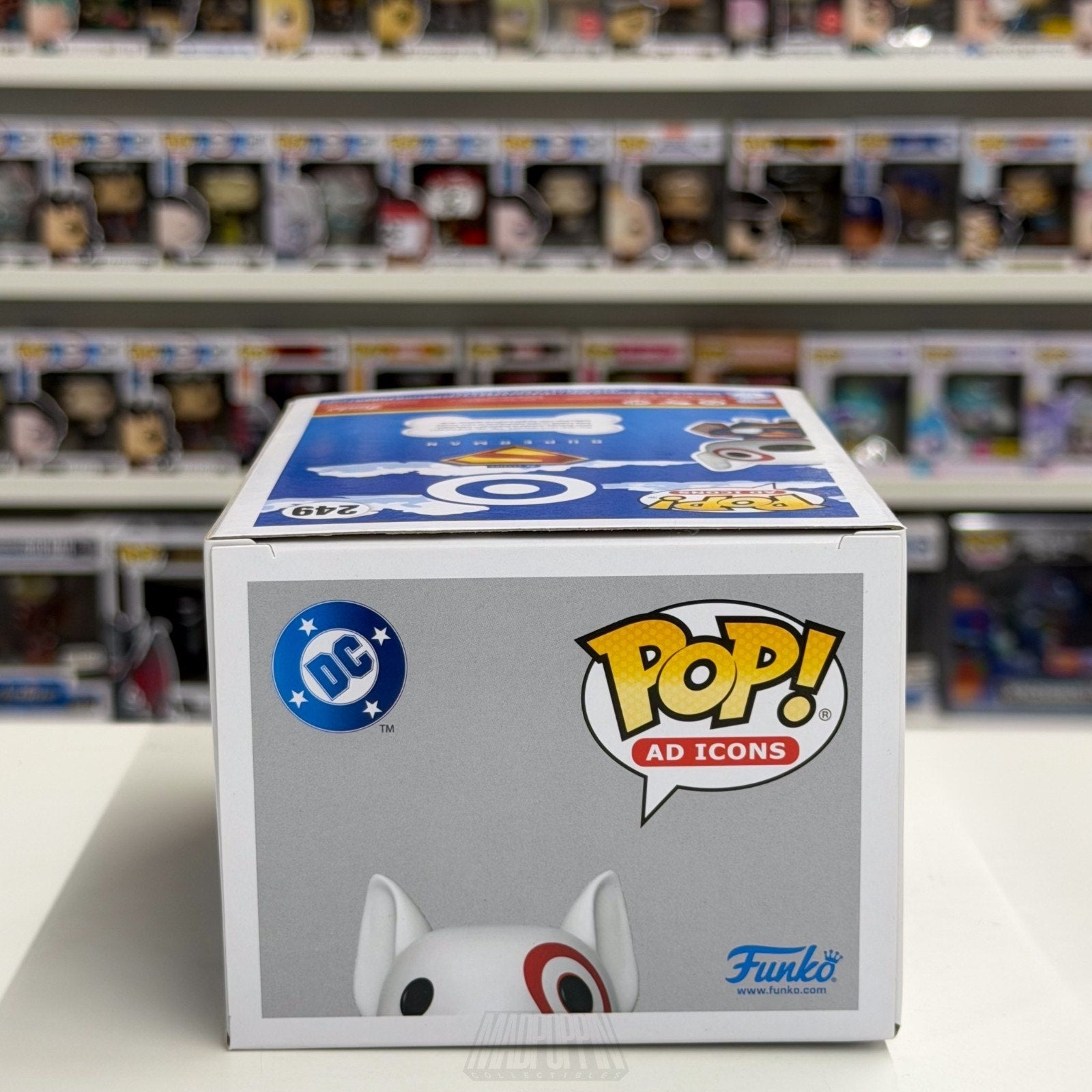 Funko Pop Ad Icons Bullseye as Superman Target Dog Exclusive 249 Vinyl Figure