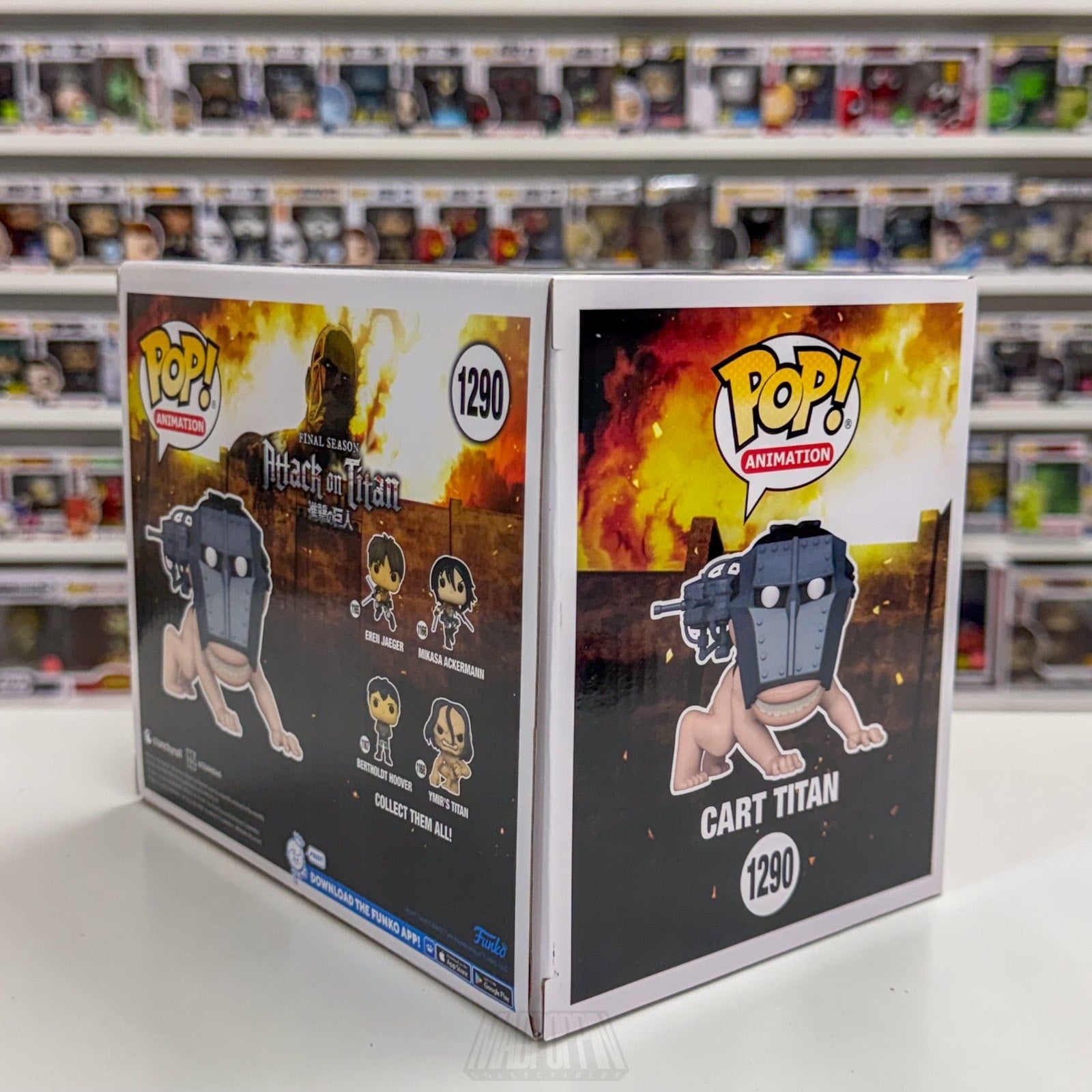 Funko Pop Anime Attack on Titan Cart Titan 6" Specialty Series 1290 Vinyl Figure