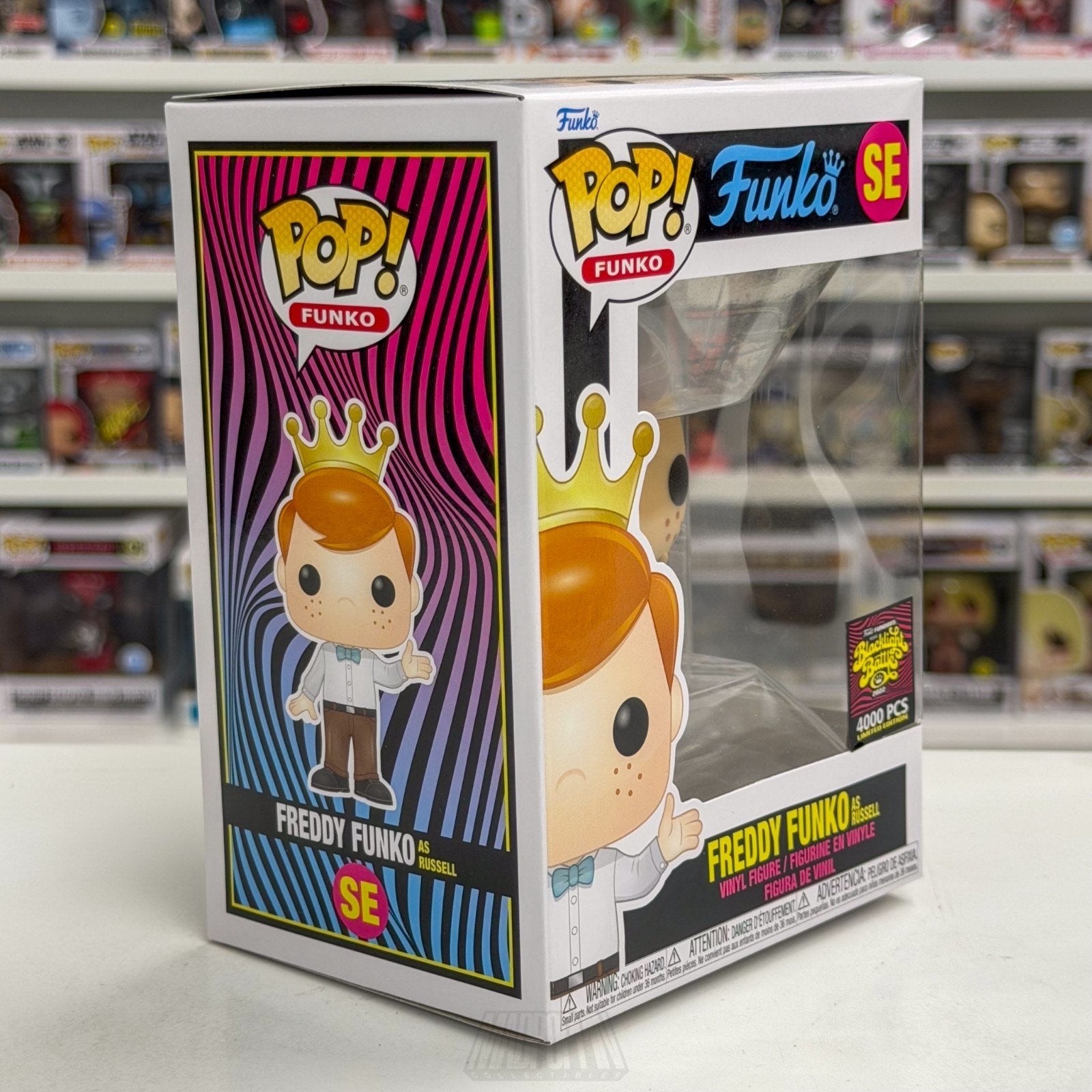 Funko Pop Fundays Blacklight Battle Russell SE Disney Pixar Up Toy Vinyl Figure