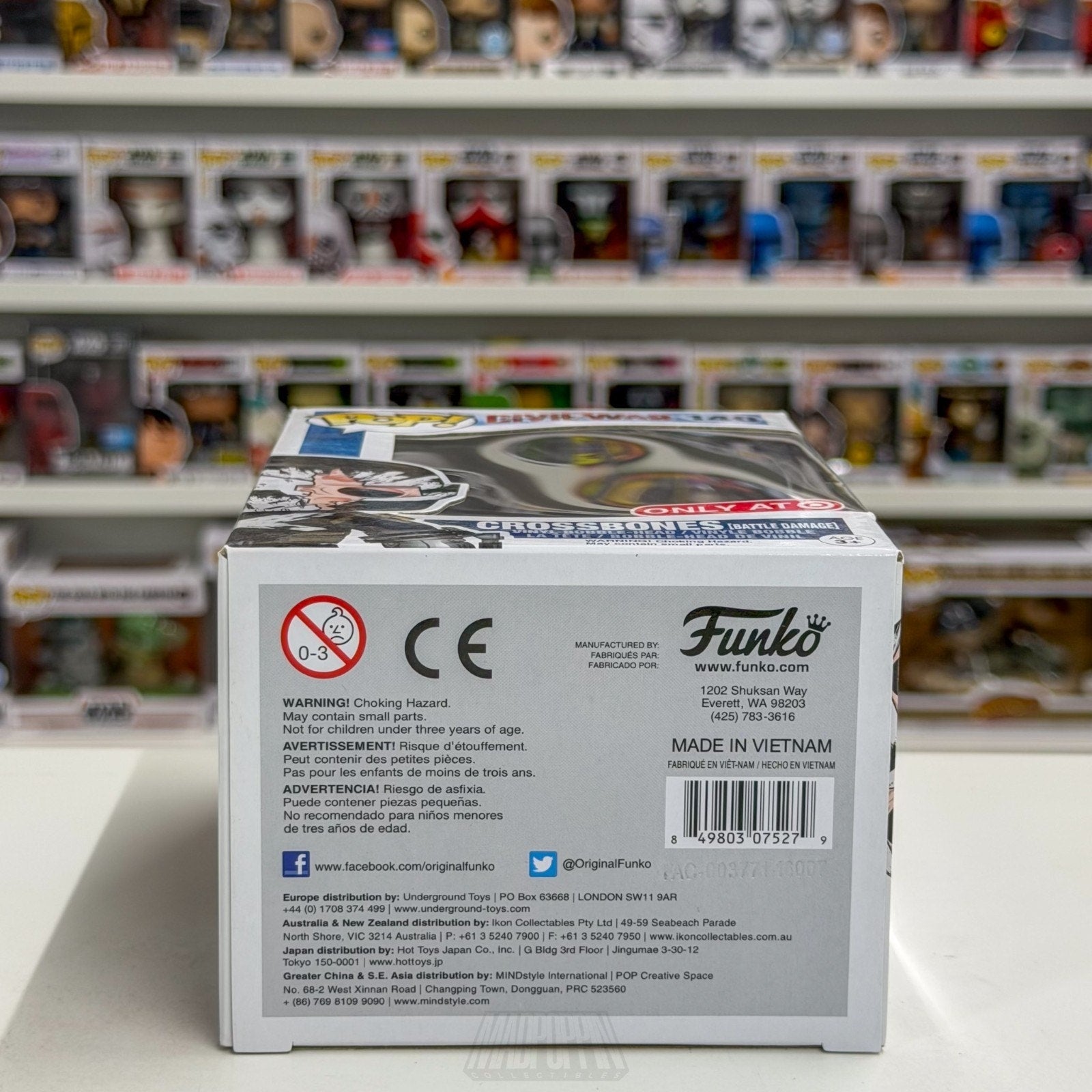 Funko Pop Marvel Civil War Crossbones Battle Damage Target 140 Toy Vinyl Figure