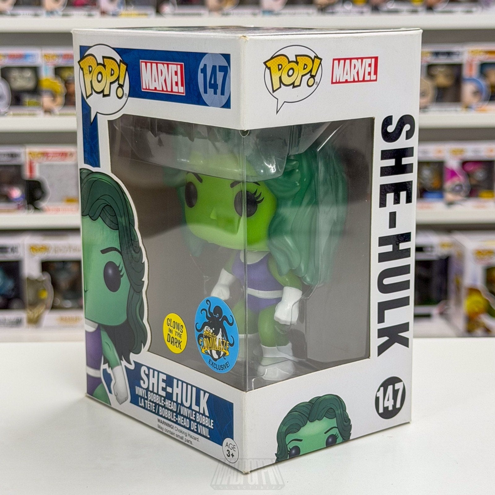 Funko Pop Marvel She-Hulk Glow in the Dark LACC Comikaze 147 Toy Vinyl Figure