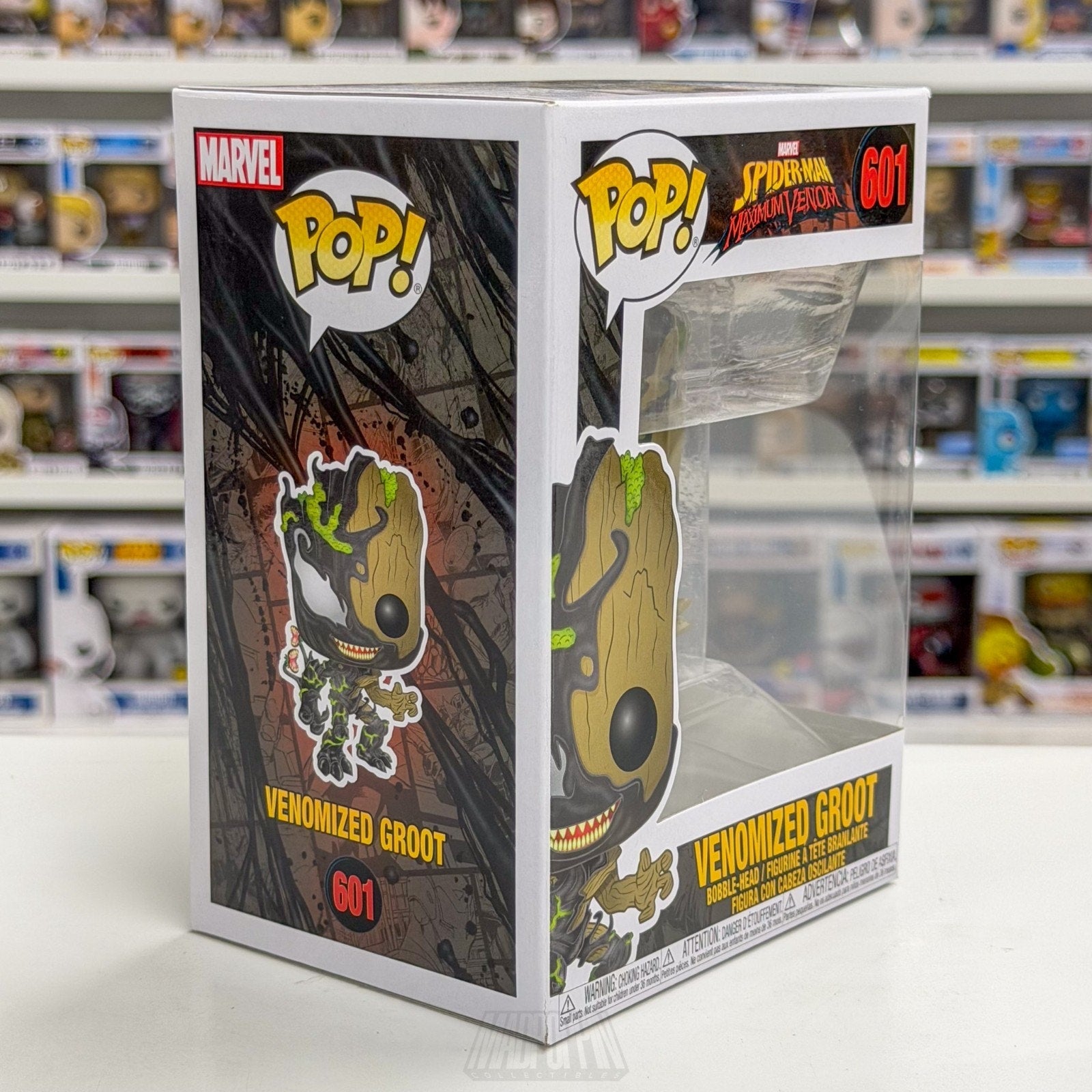 Funko Pop Marvel Spider-Man Maximum Venomized Groot 601 Symbiote Vinyl Figure