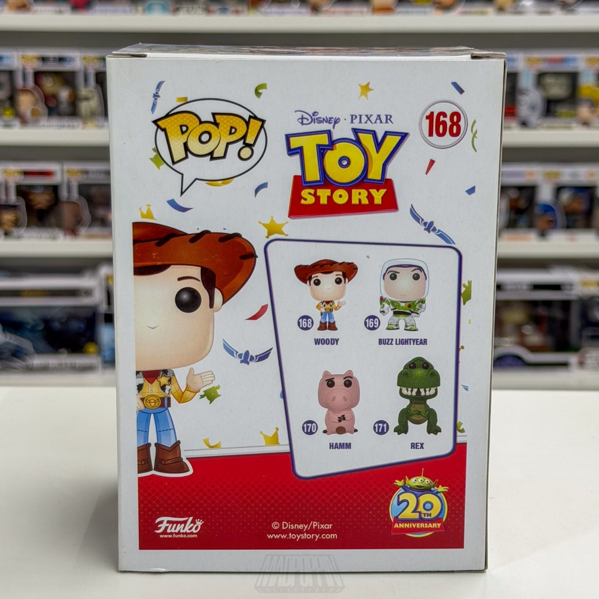 Funko Pop Disney Pixar Woody 20th Signed Auto Tom Hanks Beckett 168 Vinyl Figure