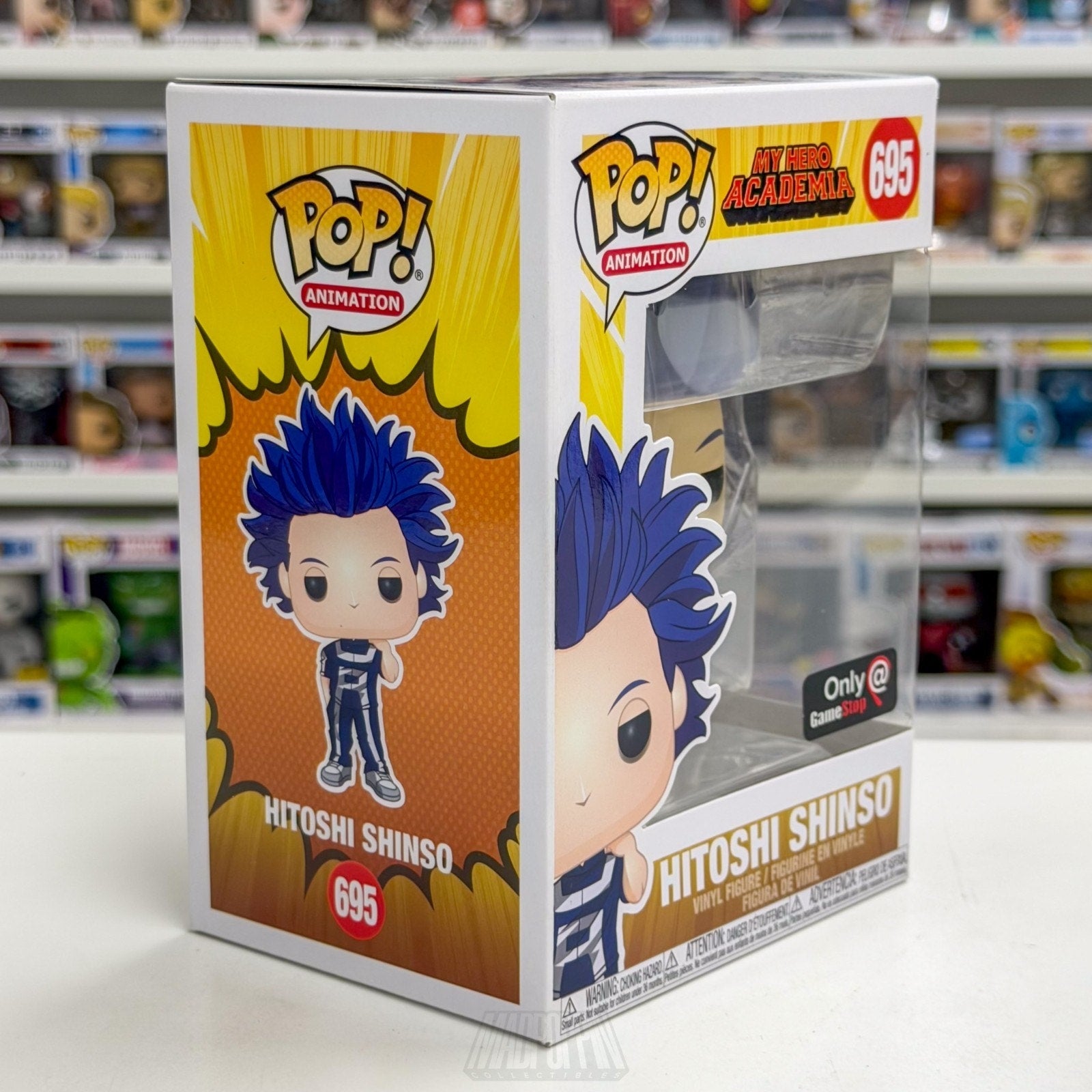 Funko Pop Anime My Hero Academia Hitoshi Shinso GameStop 695 Manga Vinyl Figure