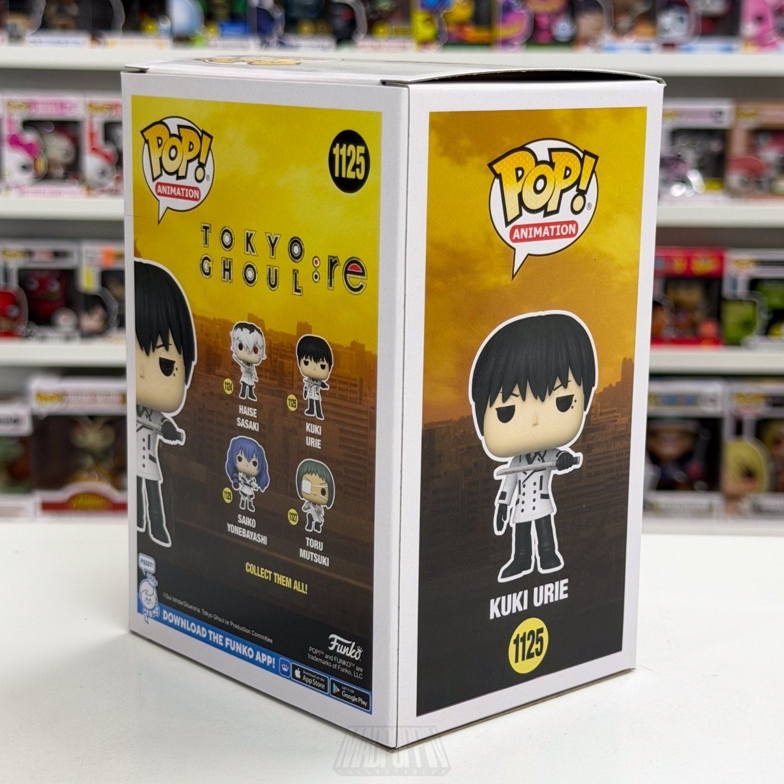 Funko Pop Anime Tokyo Ghoul:re Kuki Urie 1125 Japanese Manga Toy Vinyl Figure