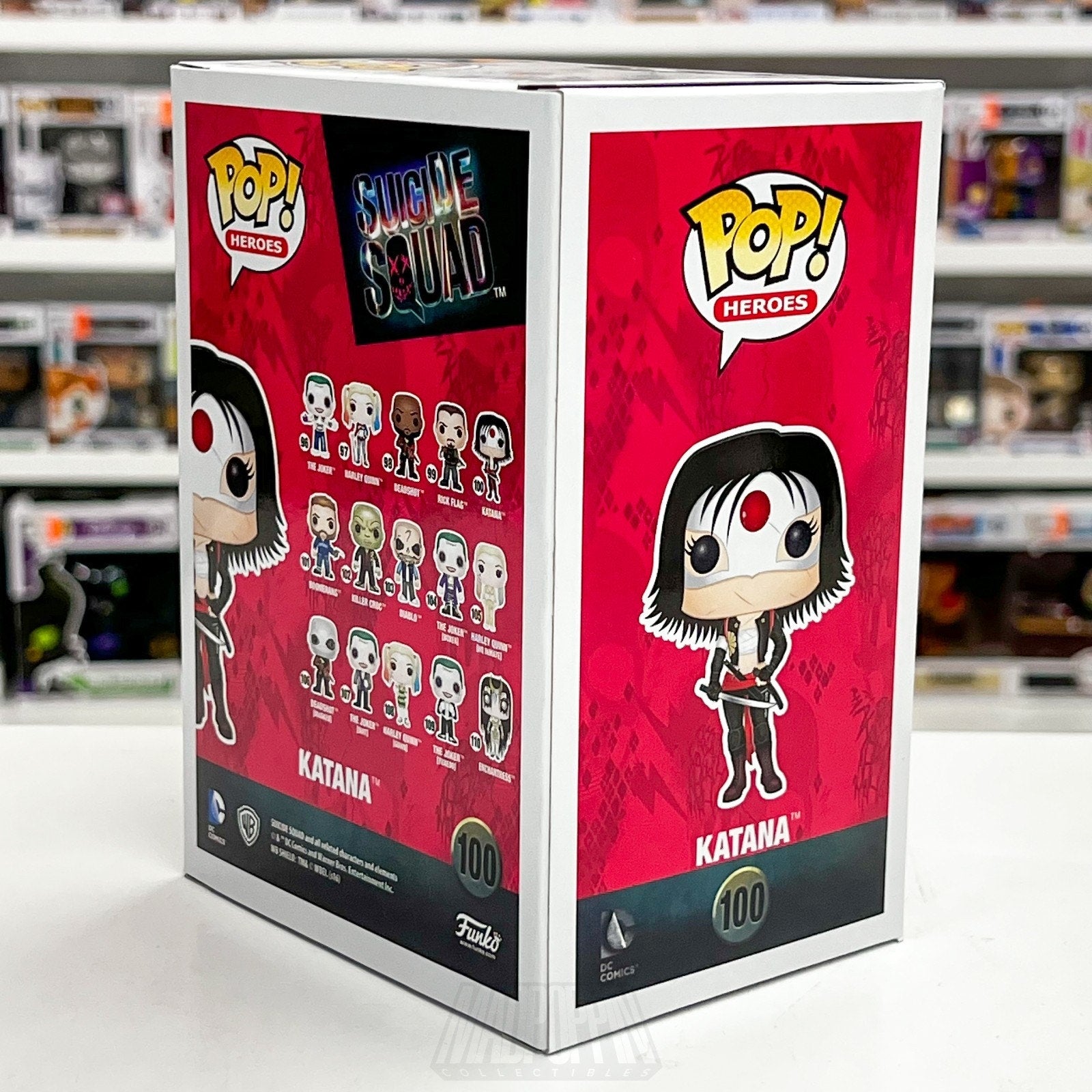 Funko Pop DC Super Heroes Suicide Squad Katana 100 Samurai Movie Vinyl Figure