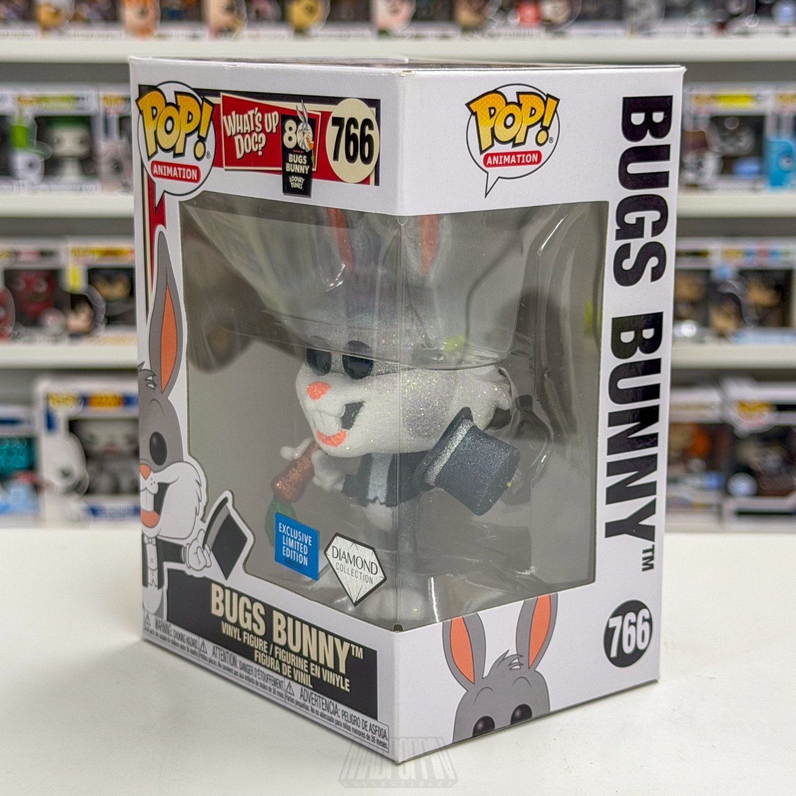Funko Pop Animation Looney Tunes Whats Up Doc Bugs Bunny Diamond 766 Toy Figure