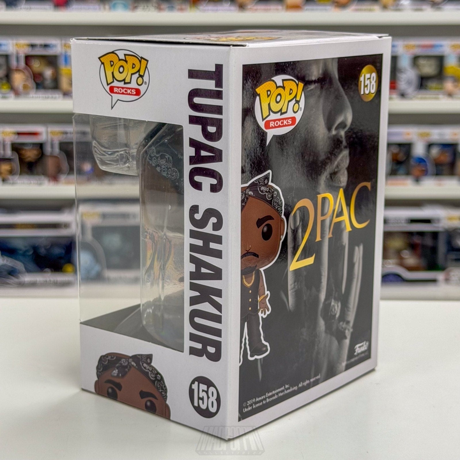 Funko Pop Rocks Tupac Shakur Black Vest 2Pac 158 Gangster Rap Hip Hop Figure