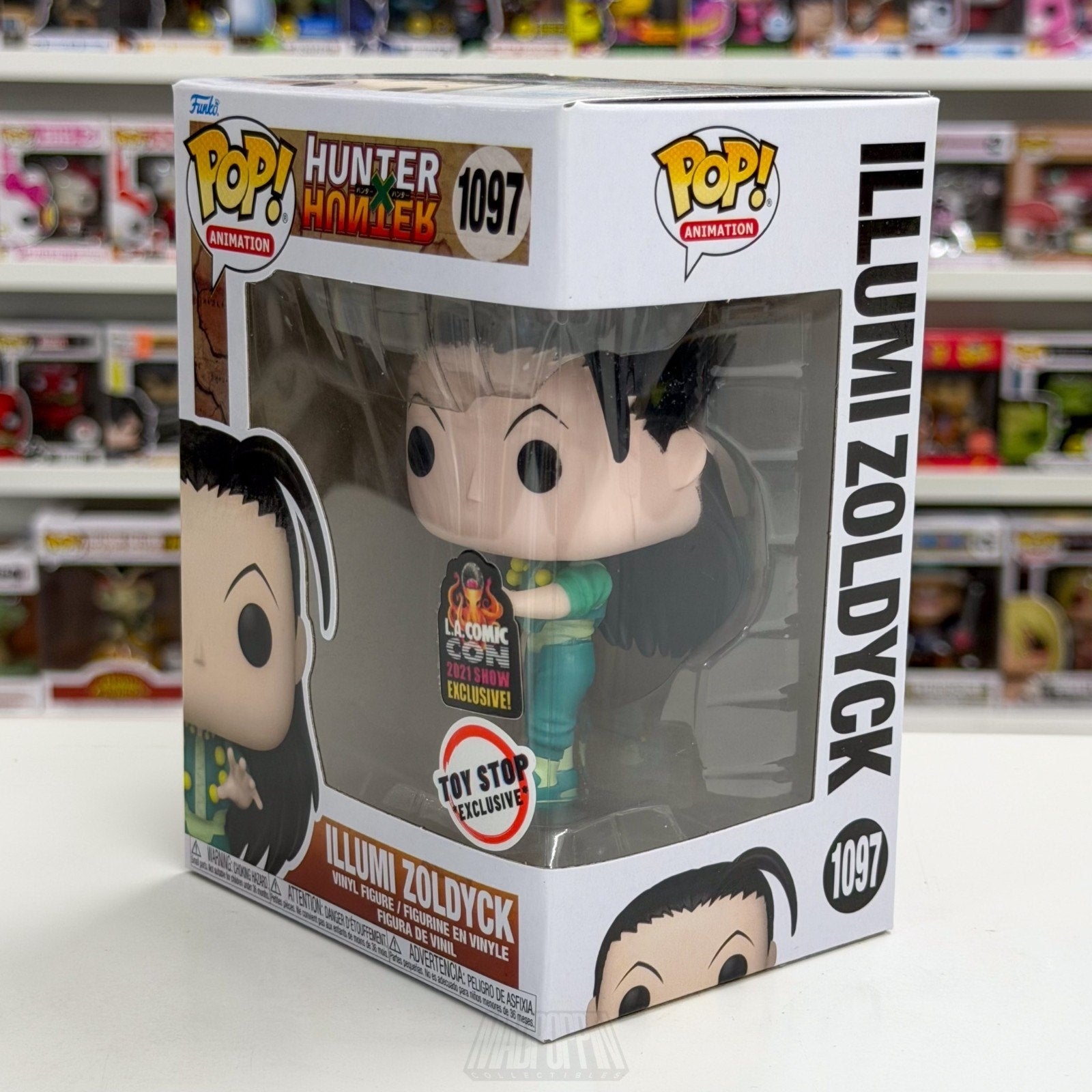 Funko Pop Anime Hunter x Hunter Illumi Zoldyck Toy Stop LACC 1097 Vinyl Figure