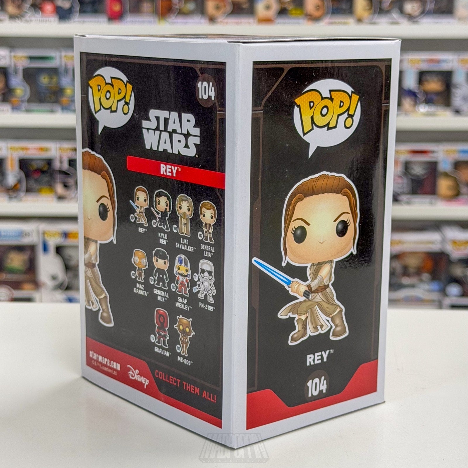 Funko Pop Star Wars Episode VII Force Awakens Rey Starkiller Duel 104 Toy Figure