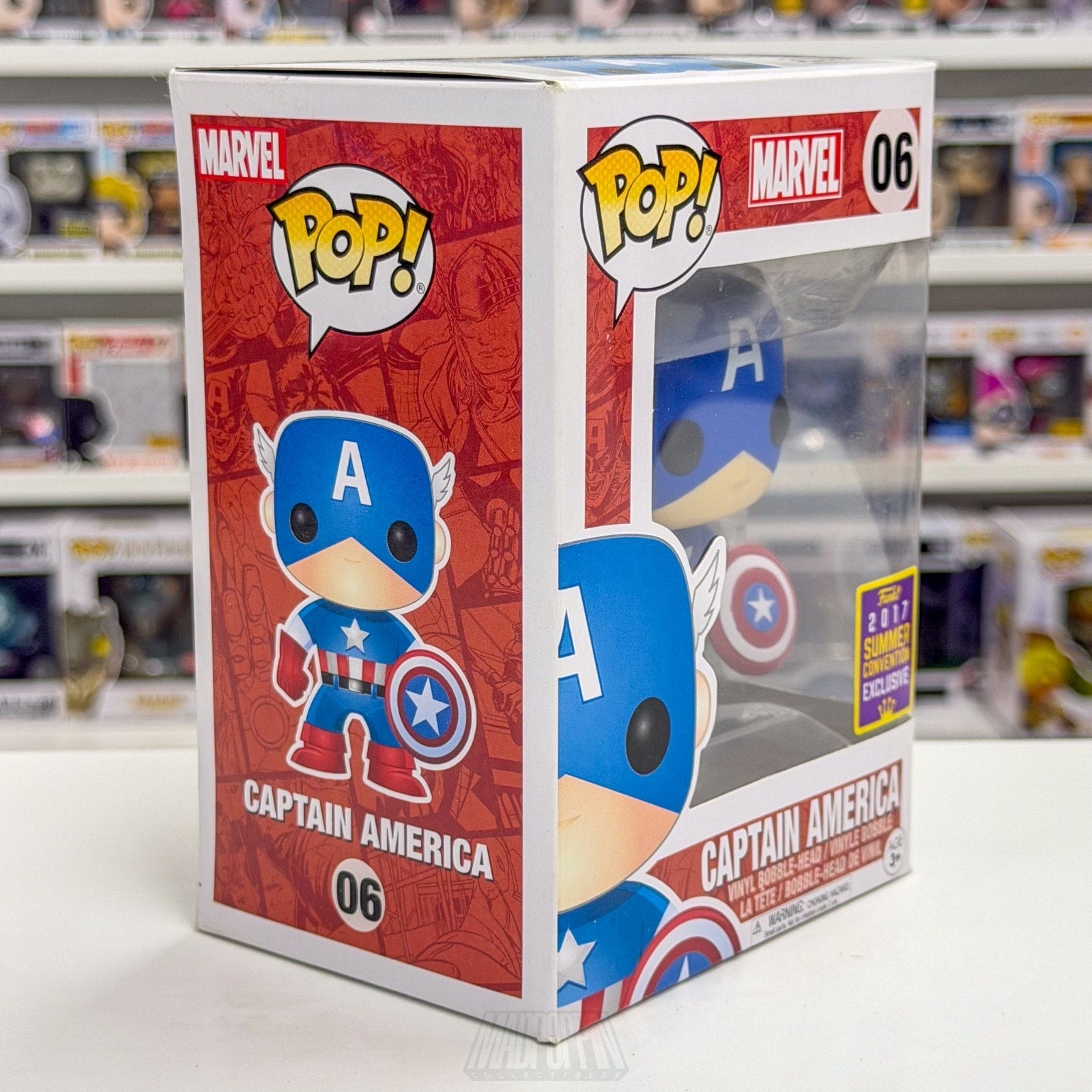 Funko Pop Marvel Captain America Bucky Cap SDCC 06 Summer Con Toy Vinyl Figure