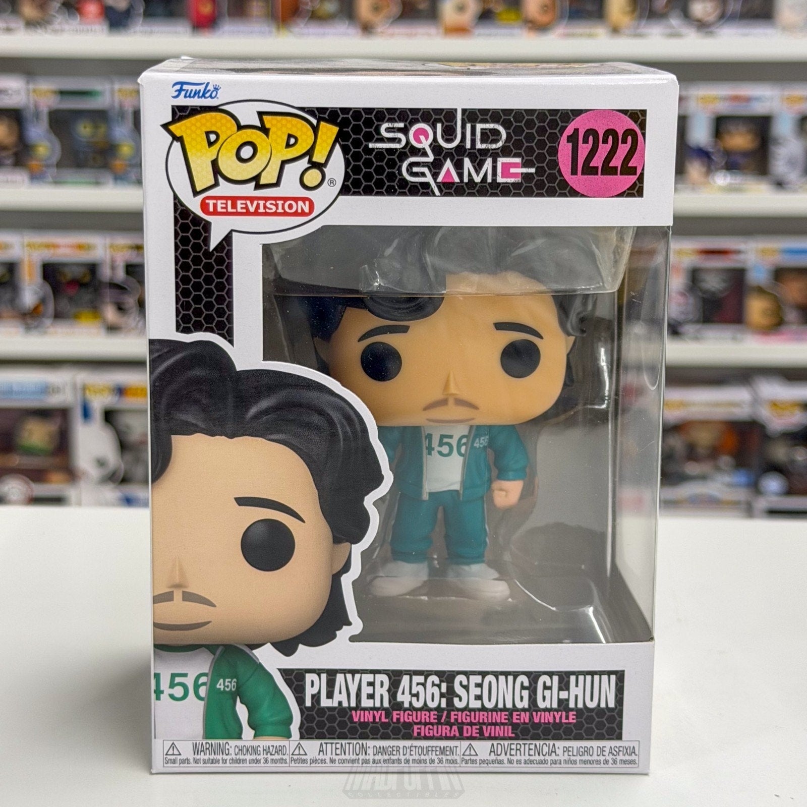 Funko Pop TV Netflix Squid Game Player 456 Seong Gi-Hun 1222 Korean Toy Figure