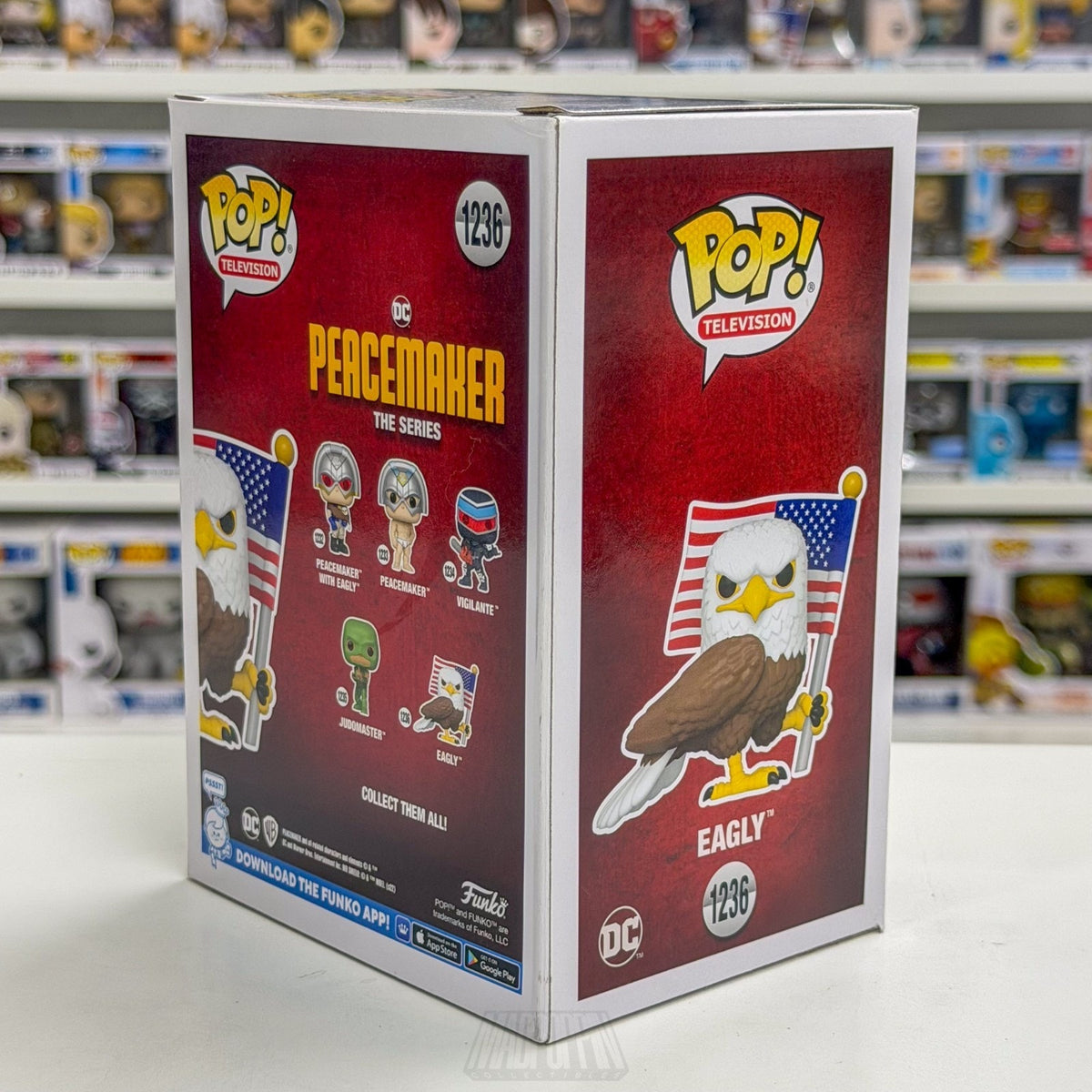 Funko Pop TV Peacemaker Eagly Flocked Amazon 1236 Sidekick Toy Bird Vinyl Figure