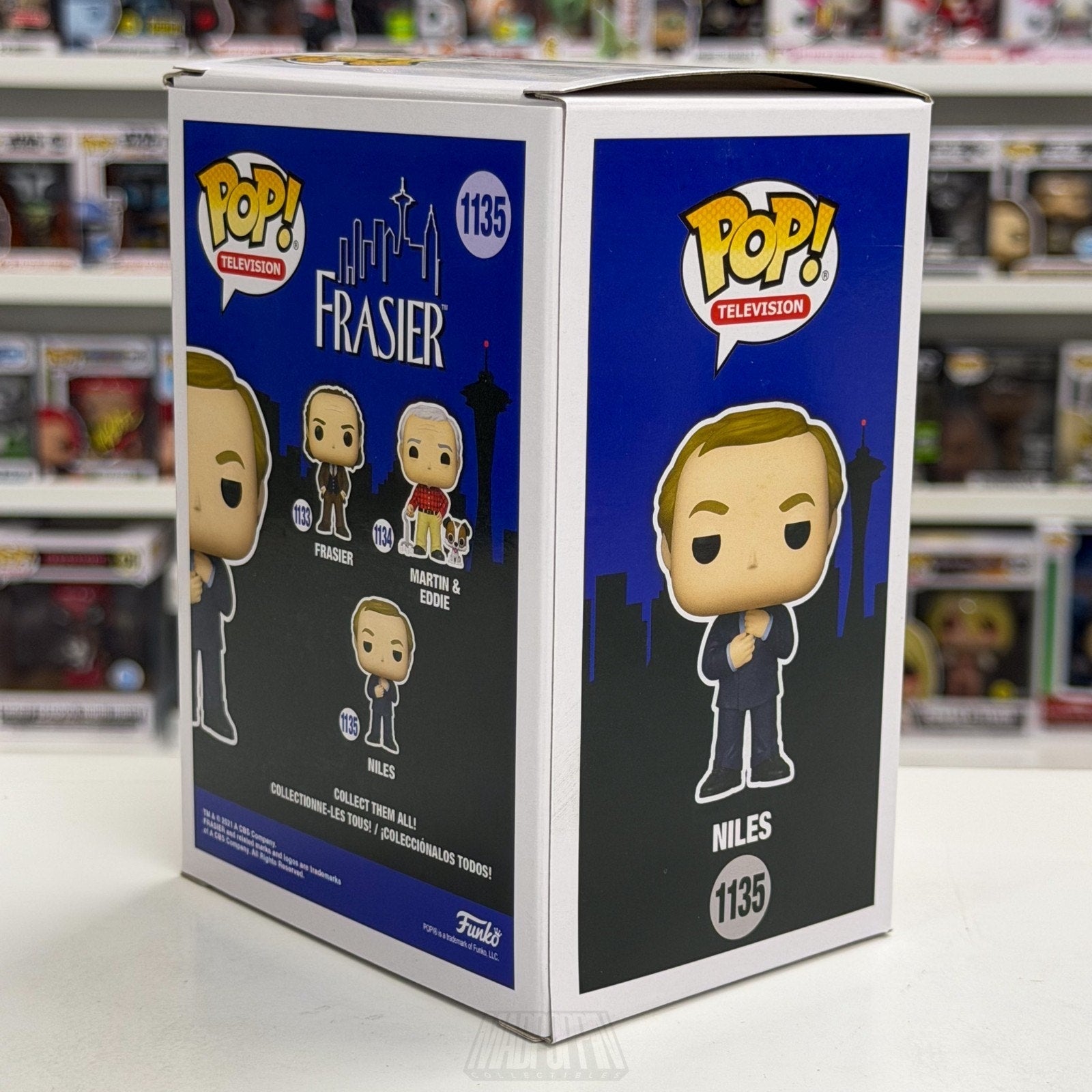 Funko Pop TV Frasier Niles Crane 1135 NBC Sitcom Cheers Spin-Off Vinyl Figure