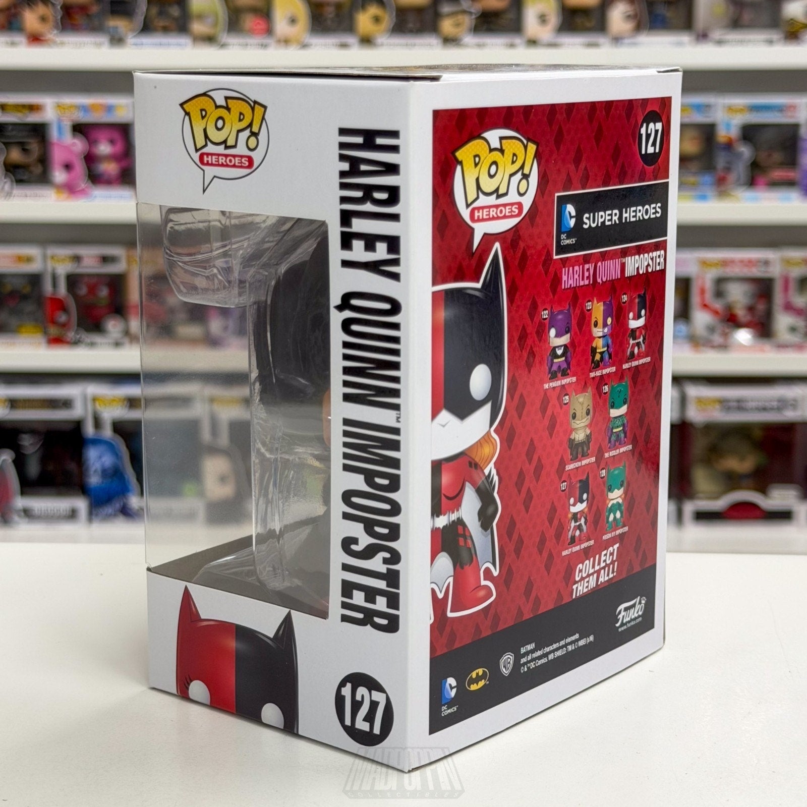 Funko Pop DC Super Heroes Harley Quinn Impopster Batman 127 Toy Vinyl Figure