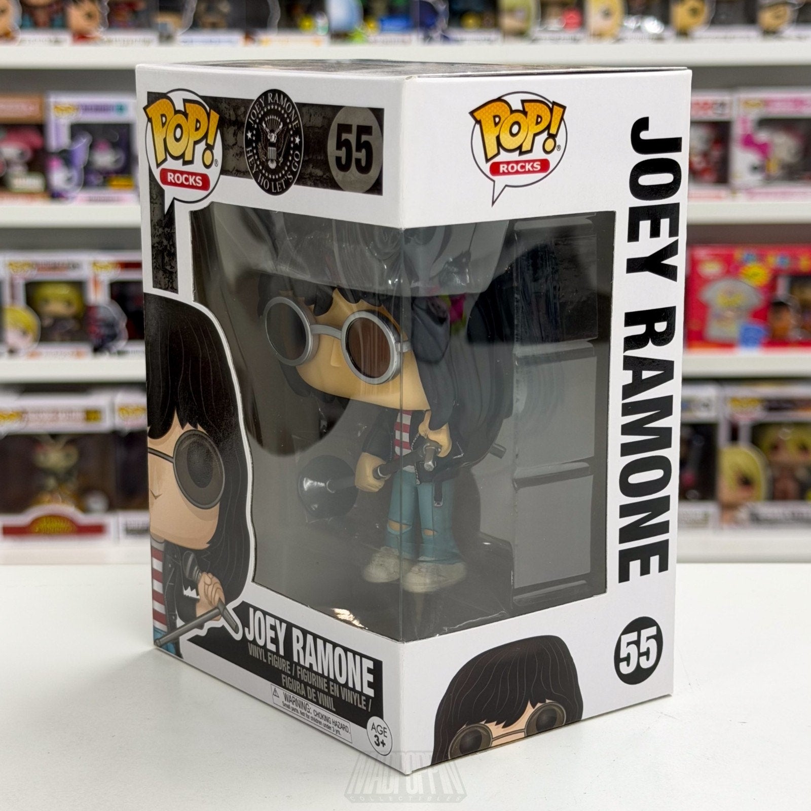 Funko Pop Rocks Joey Ramone Hey Ho Lets Go 55 Punk Music Singer Toy Vinyl Figure
