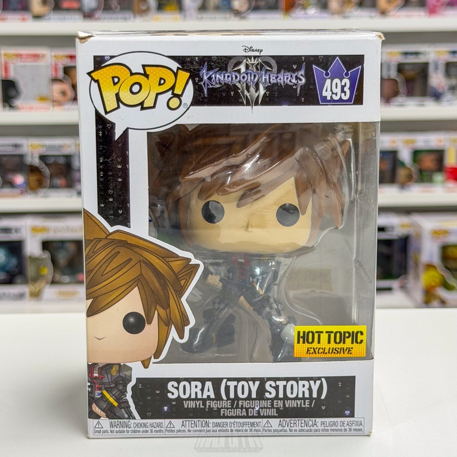 Funko Pop Disney Games Kingdom Hearts Sora Toy Story Hot Topic 493 Vinyl Figure