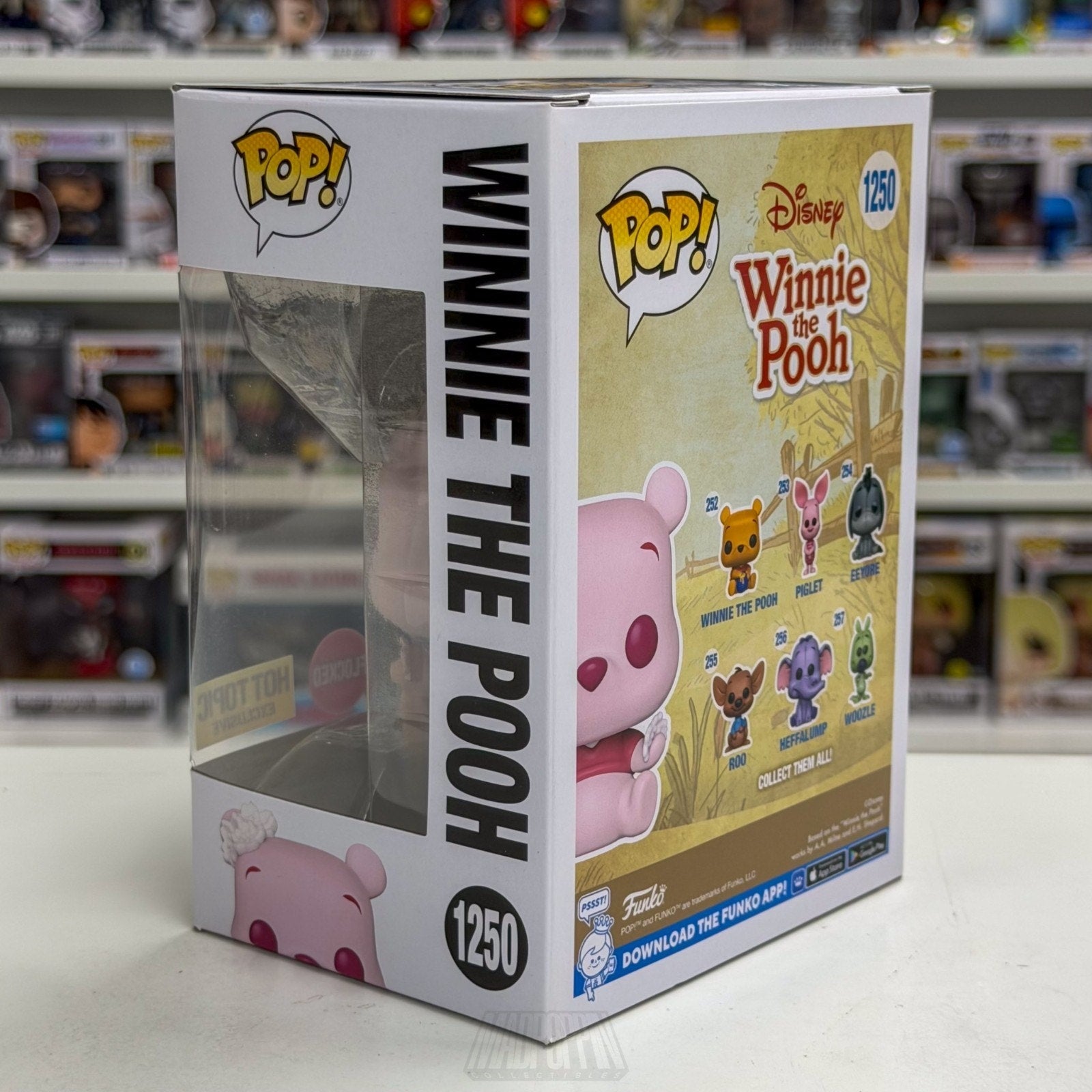 Funko Pop Disney Winnie The Pooh Pink Flocked Hot Topic 1250 Toy Vinyl Figure