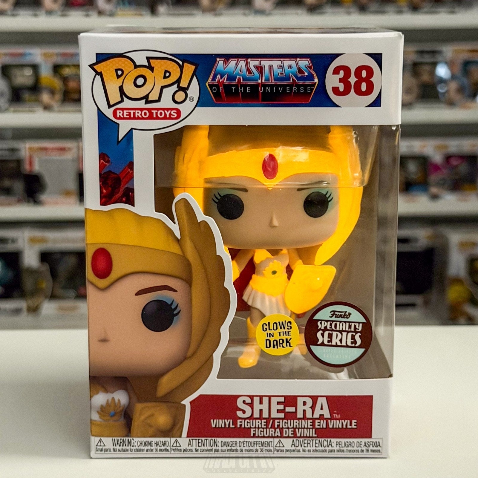 Funko Pop Retro Toys Masters of the Universe She-Ra Glow Specialty Series 38 Toy