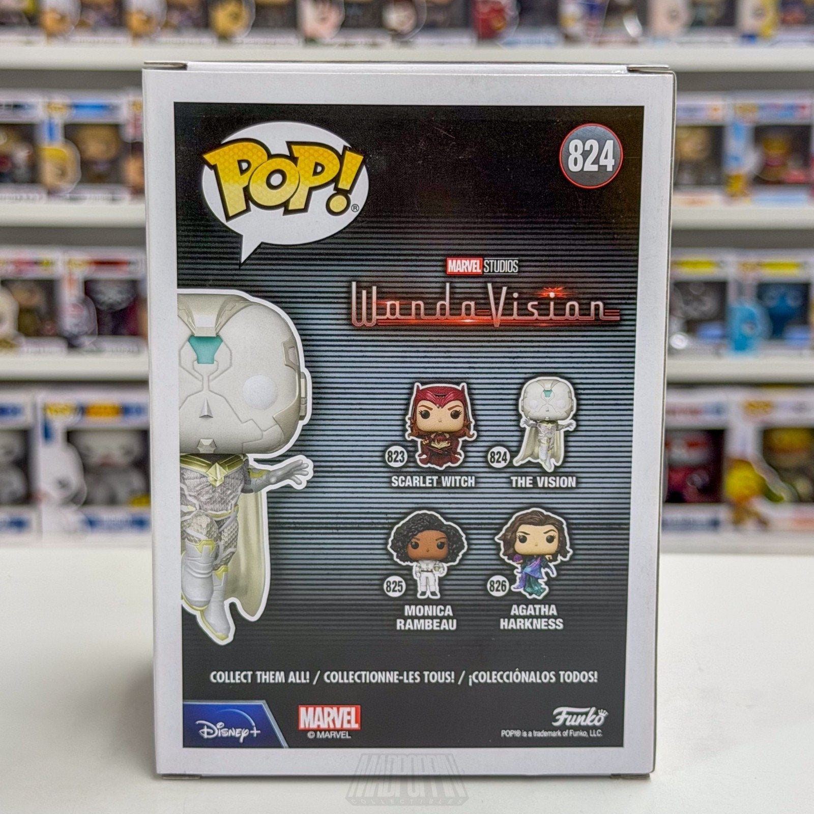Funko Pop Marvel Wandavision The Vision White 824 Synthezoid Toy Vinyl Figure
