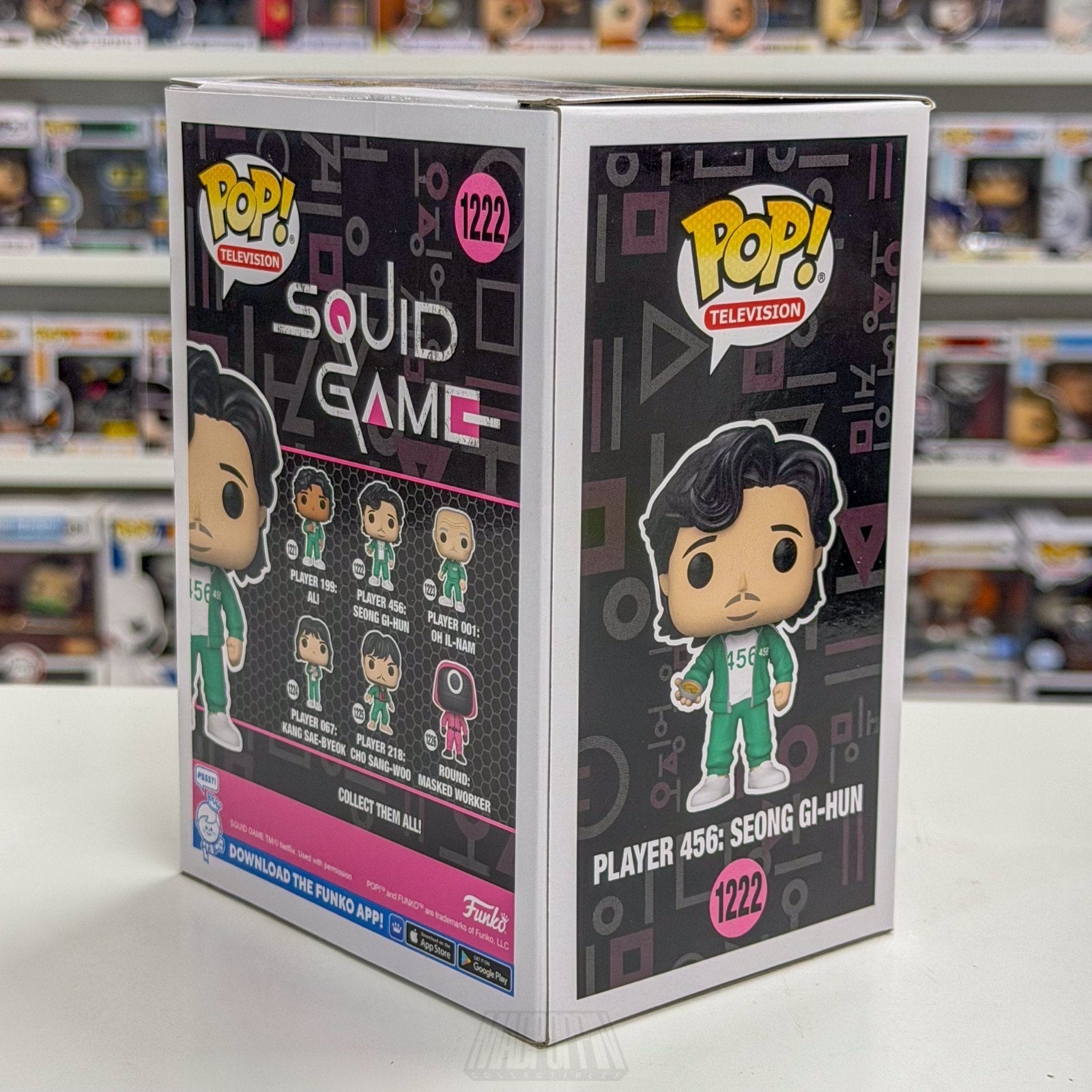 Funko Pop TV Netflix Squid Game Player 456 Seong Gi-Hun 1222 Korean Toy Figure