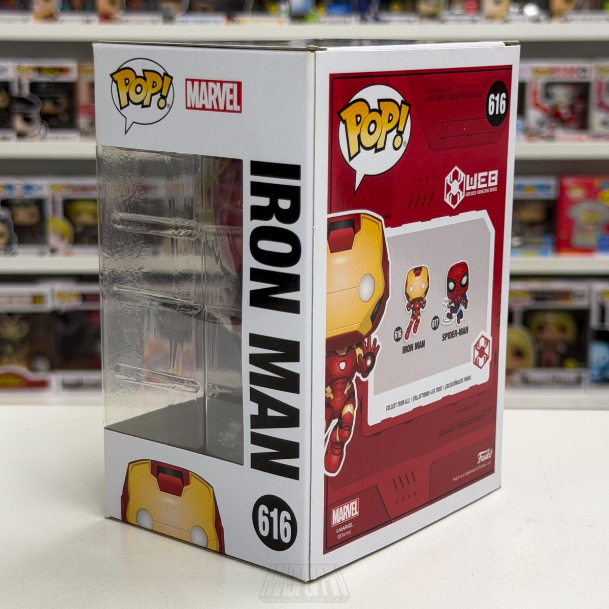 Funko Pop Marvel WEB Iron Man Disney Park Exclusive 616 Superhero Vinyl Figure