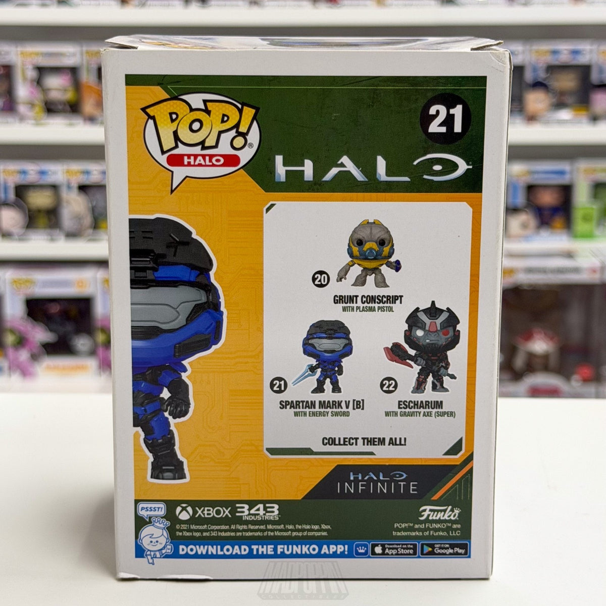 Funko Pop Games Halo Spartan Mark V B w/Energy Sword Chase 21 Toy Vinyl Figure